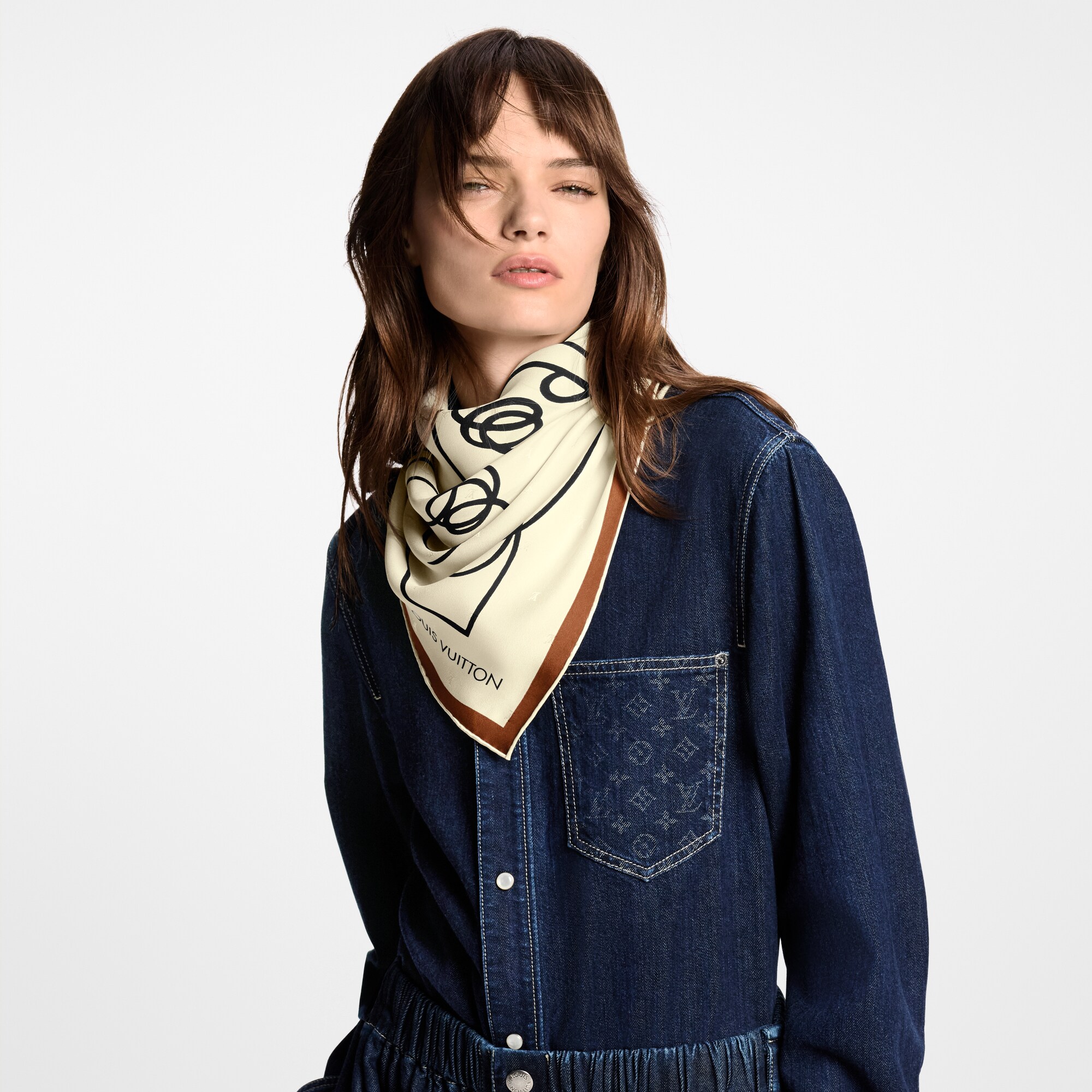 Chemin Faisant By Andree Putman Carré 90 S00 Damen Accessoires Seidentücher und Bandeaus | LOUIS VUITTON (Zoom)