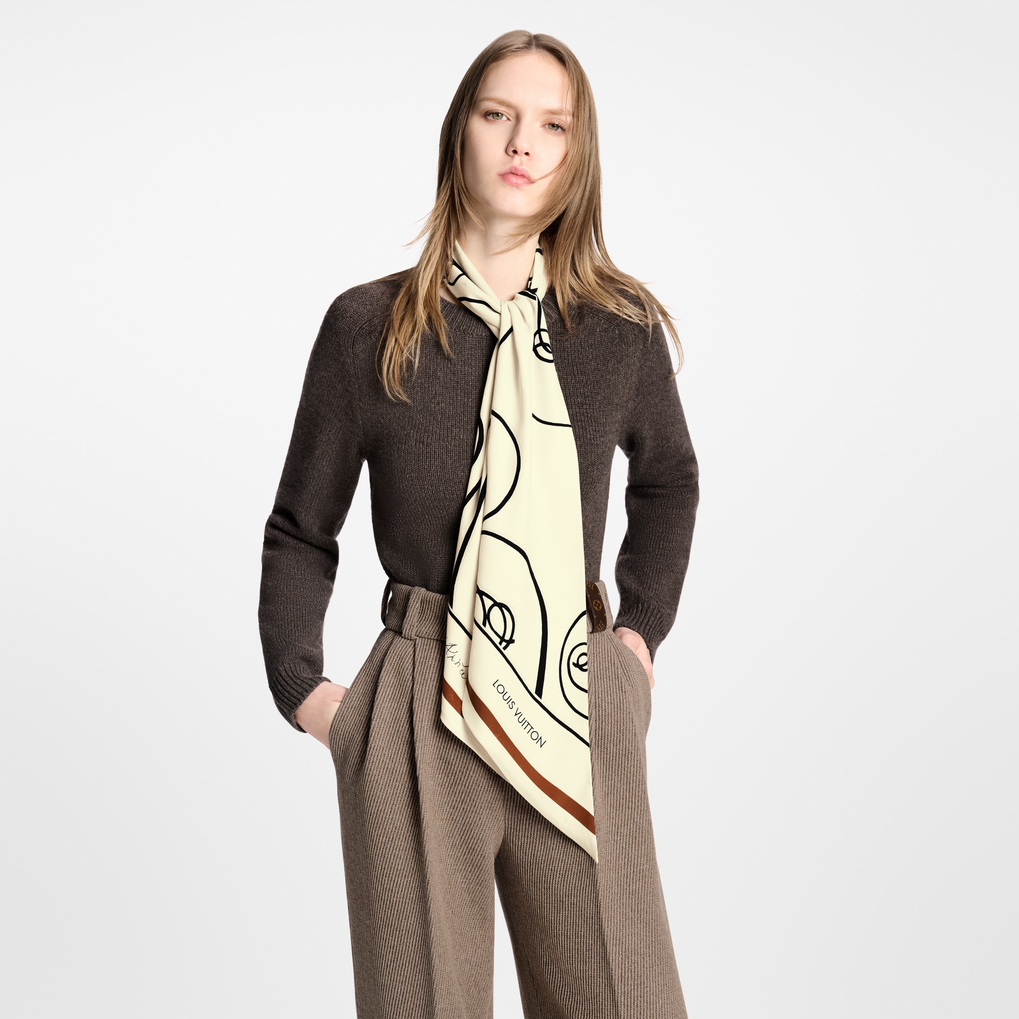 Chemin Faisant By Andree Putman Lavalliere S00 Damen Accessoires Seidentücher und Bandeaus | LOUIS VUITTON (Zoom)