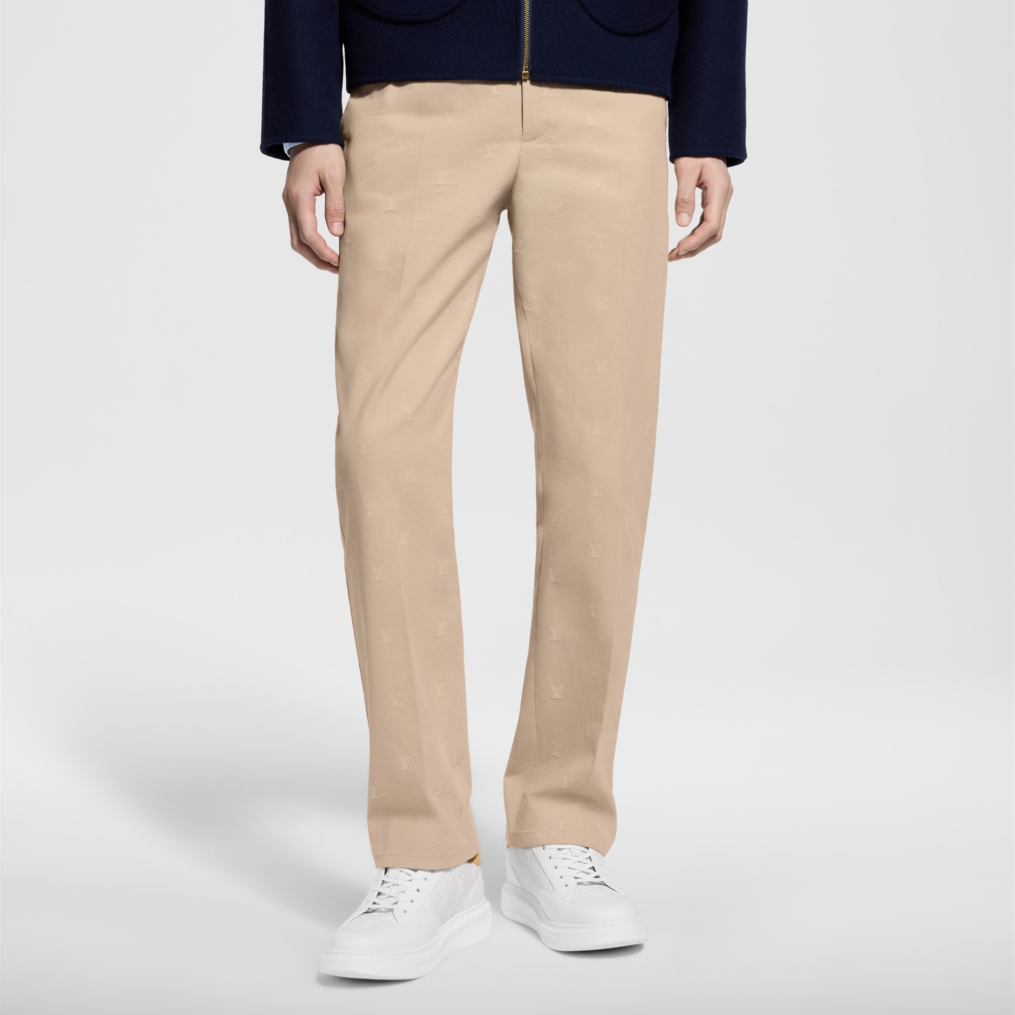 Chinohose aus Baumwoll-Jacquard mit LV Blason-Motiv  Herren Ready to Wear Hosen | LOUIS VUITTON (Zoom)