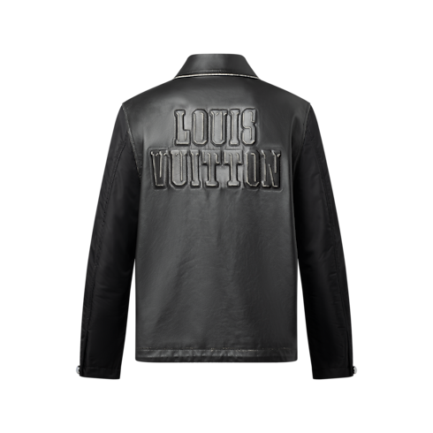 Coach-Jacke aus Leder und Nylon mit Vintage-Effekt Herren Ready to Wear Jacken und Mäntel | LOUIS VUITTON (Zoom)