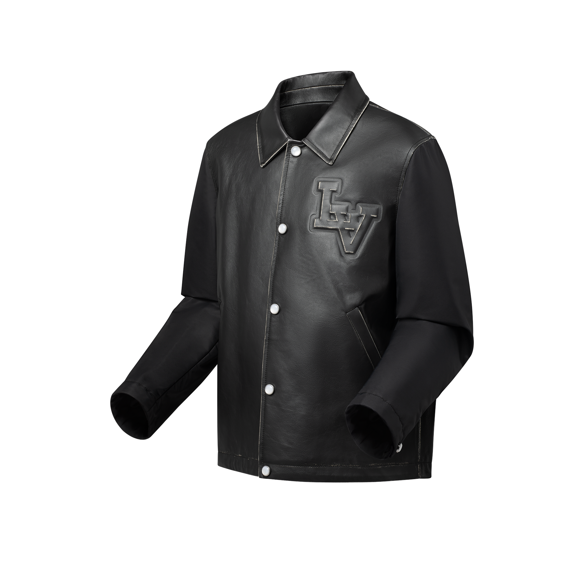 Coach-Jacke aus Leder und Nylon mit Vintage-Effekt  Herren Ready to Wear Jacken und Mäntel | LOUIS VUITTON (Zoom)
