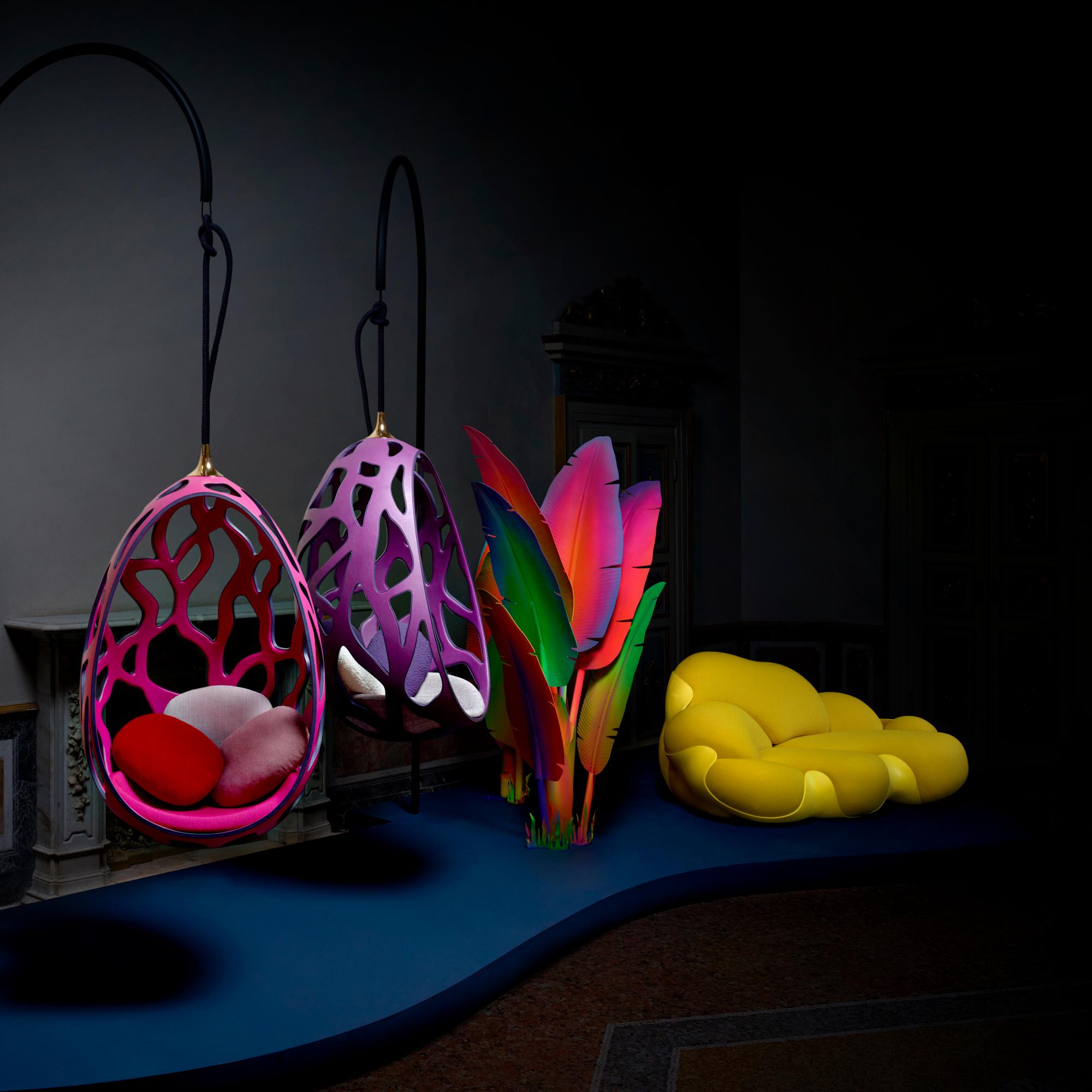 Cocoon von Campana Brothers Rindsleder Trunks, Reisen und Wohnen Wohnen und Art of Dining Designmöbel | LOUIS VUITTON (Zoom)