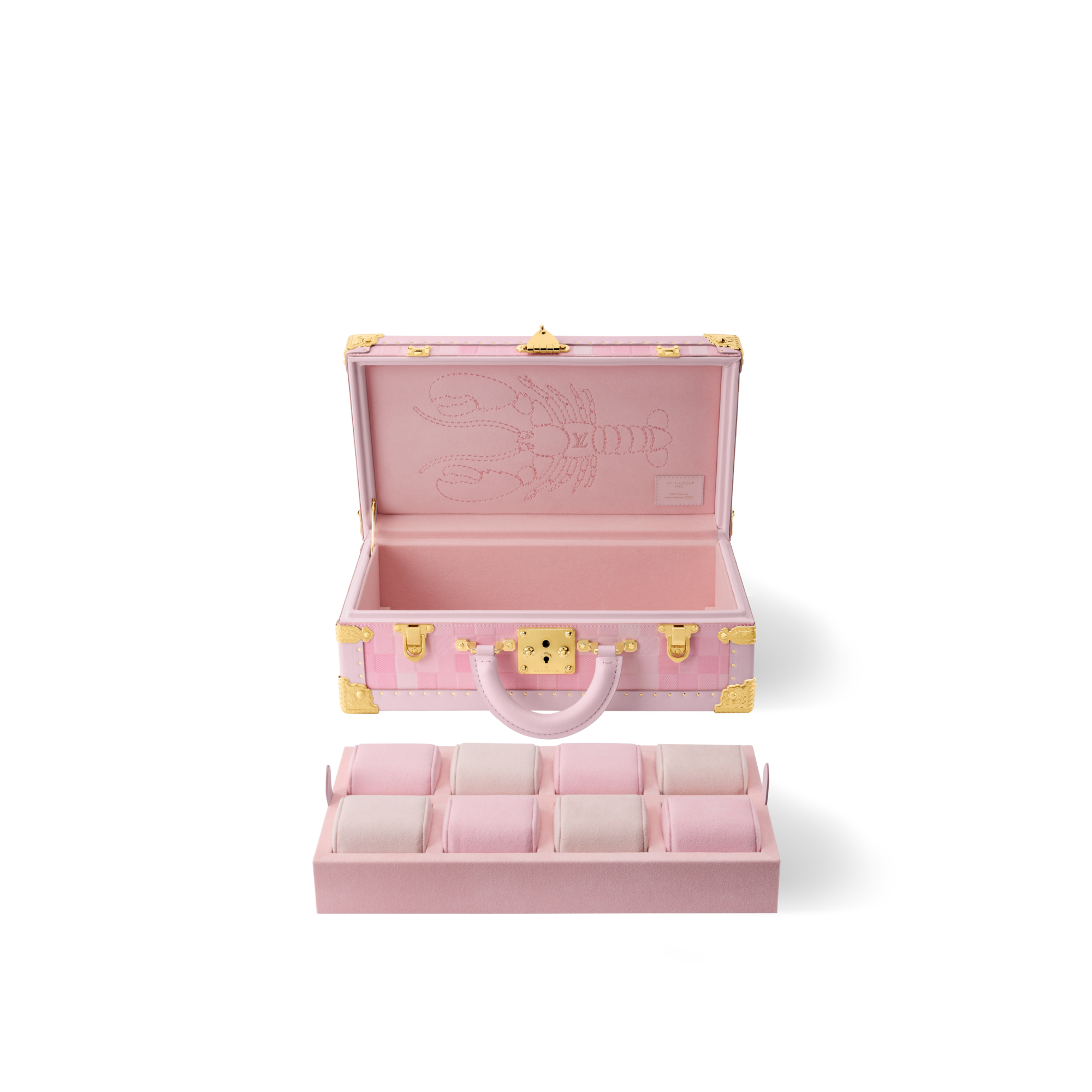 Coffret 8 Montres Poignée Damoflage Pink Sakura Damoflage Trunks, Reisen und Wohnen Trunks und Koffer Kleine Trunks | LOUIS VUITTON (Zoom)