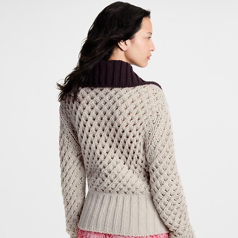 Color Block-Strickjacke Damen Ready to Wear Mäntel und Jacken | LOUIS VUITTON (Zoom)