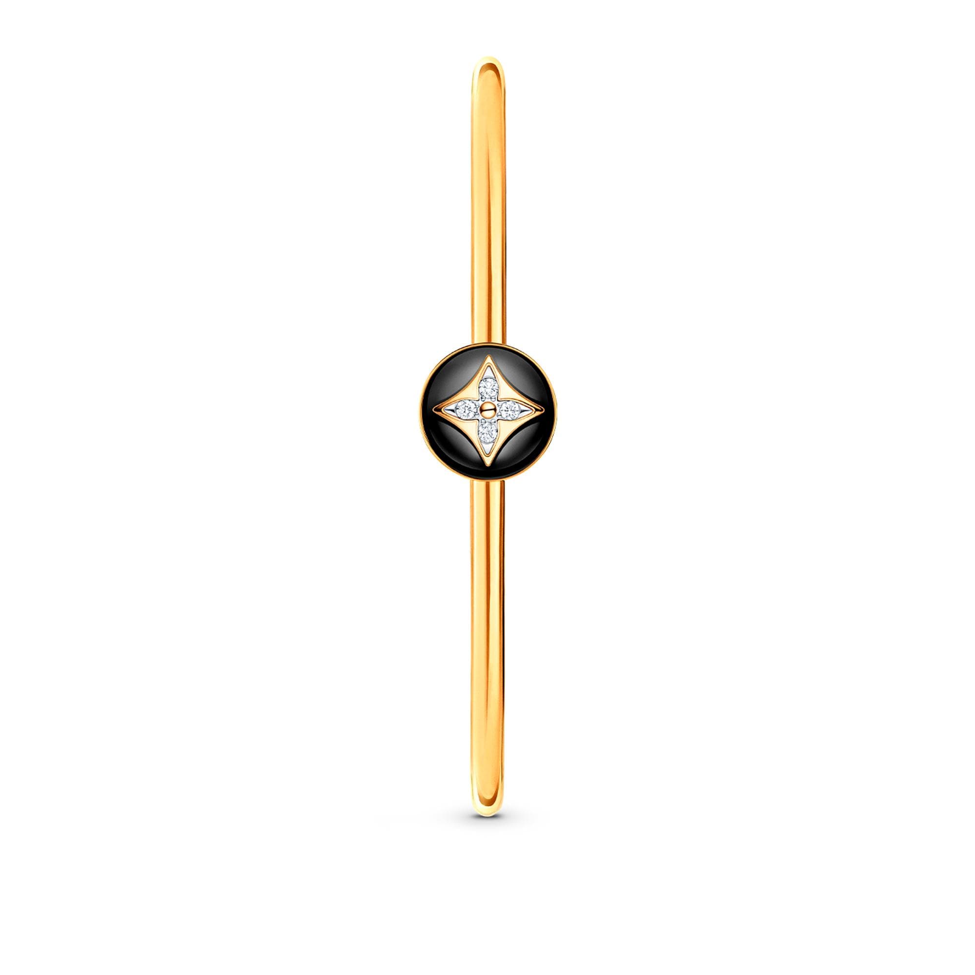 Color Blossom Armreif mit offenem Design, Gelbgold, Weißgold, Onyx und Diamanten  Herren Discontinued Product Obs 12 | LOUIS VUITTON (Zoom)