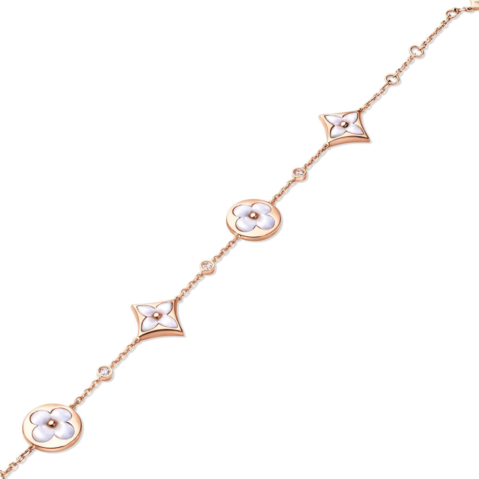 Color Blossom BB Armband mit mehreren Motiven, Roségold, weißem Perlmutt und Diamanten  Schmuck Kategorien Alle Schmuckstücke | LOUIS VUITTON (Zoom)