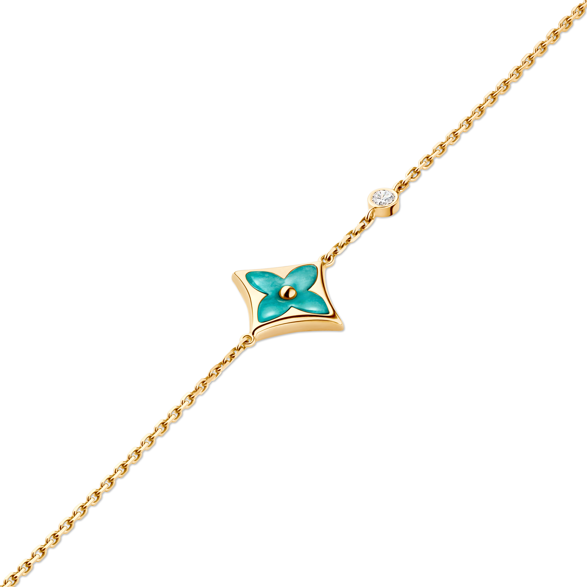 Color Blossom BB Star Armband, Gelbgold, Amazonit und Diamant  Schmuck Kategorien Armbänder | LOUIS VUITTON (Zoom)