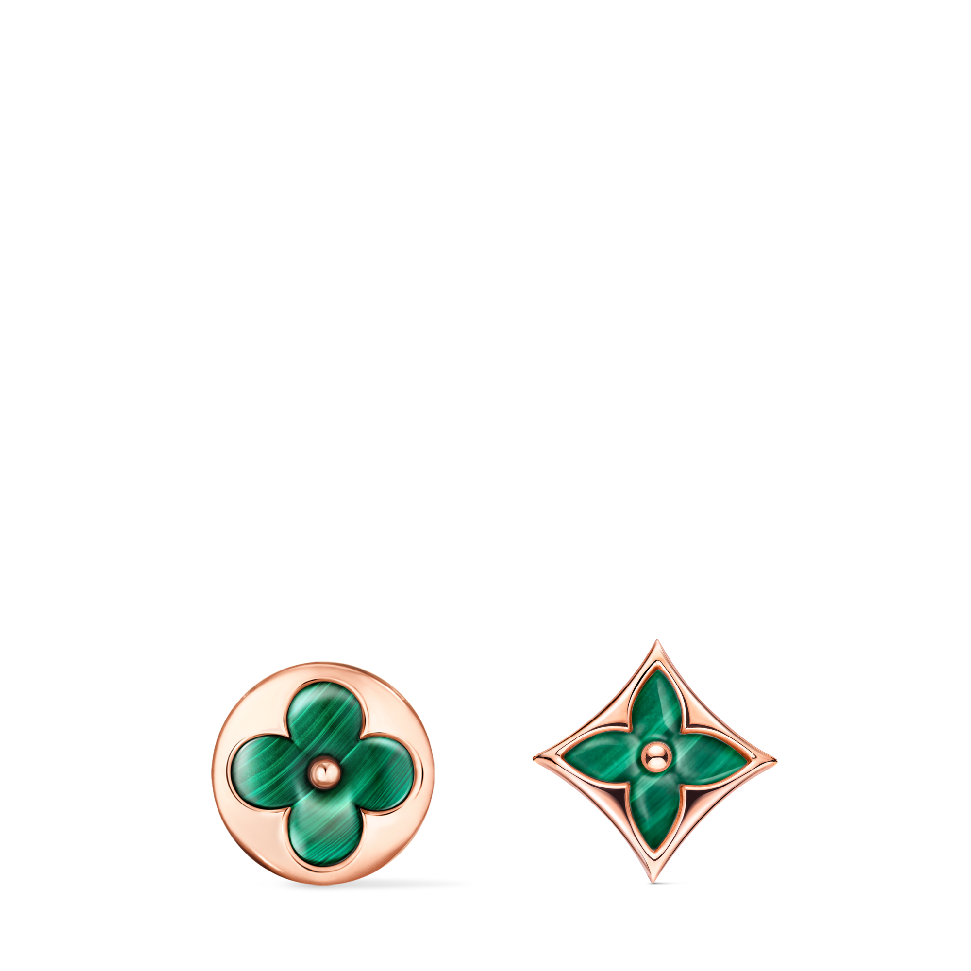 Color Blossom BB Sun Ohrstecker, Roségold und Malachit - Einzelstück  Schmuck Kategorien Alle Schmuckstücke | LOUIS VUITTON (Zoom)