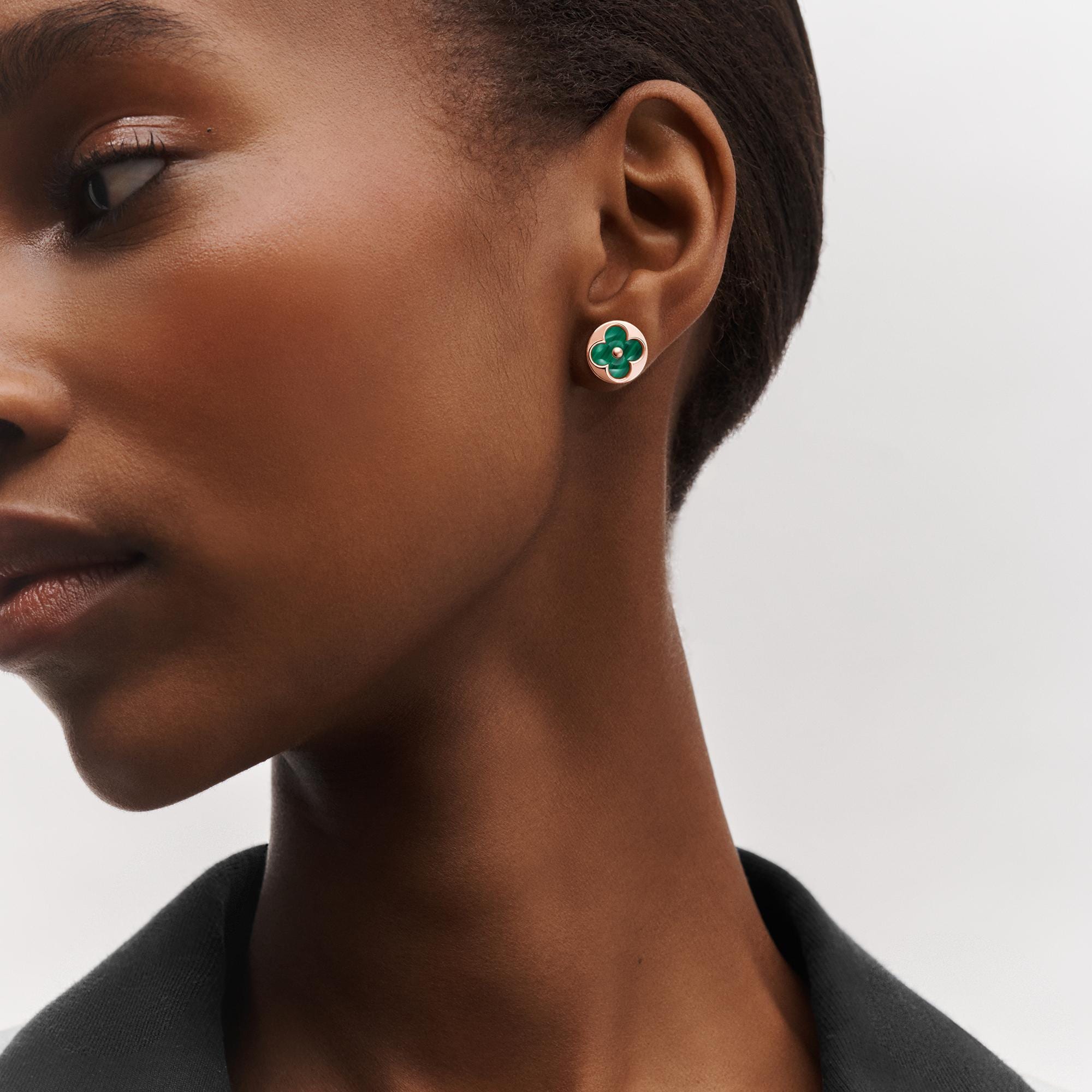 Color Blossom BB Sun Ohrstecker, Roségold und Malachit - Einzelstück  Schmuck Kategorien Alle Schmuckstücke | LOUIS VUITTON (Zoom)