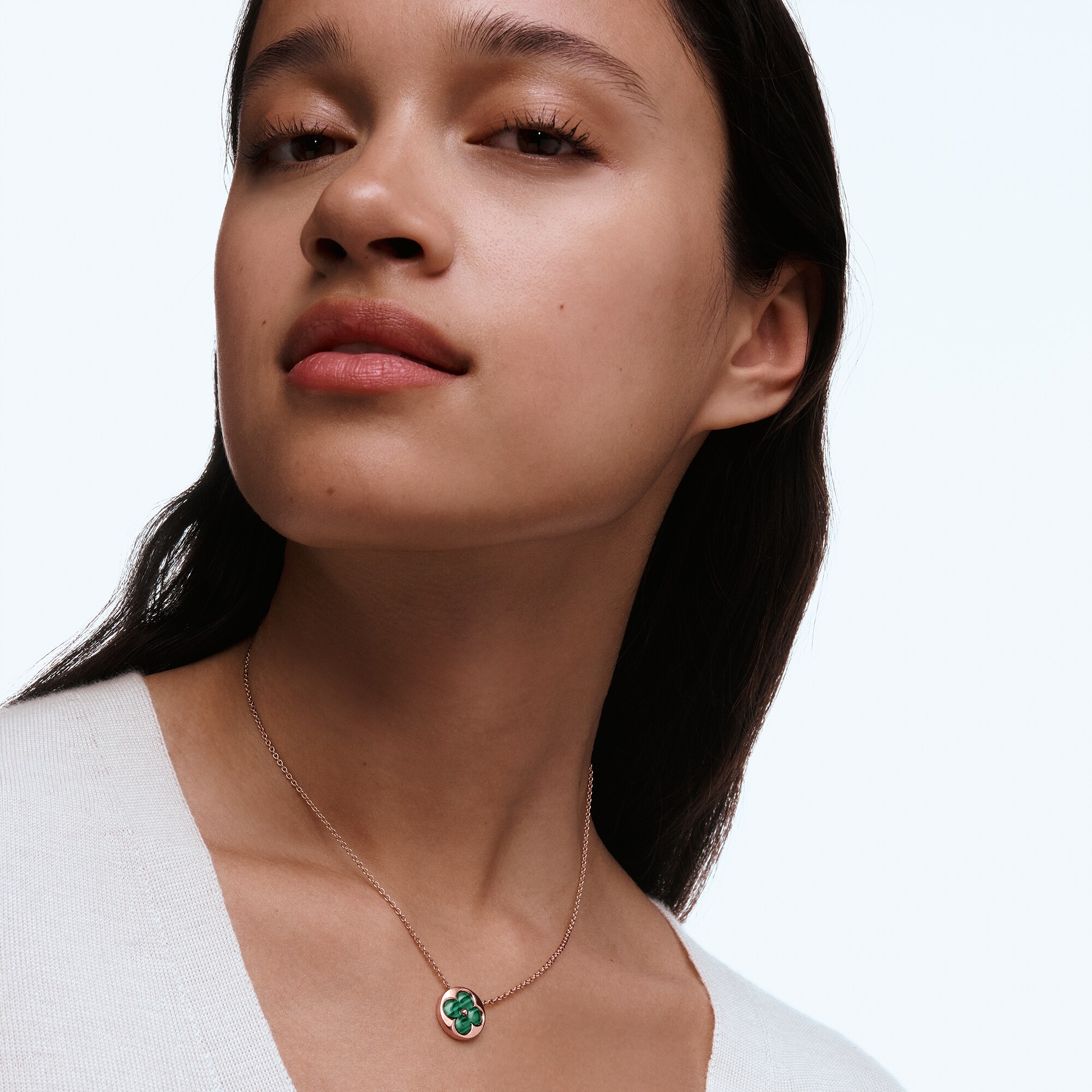 Color Blossom M Sun Anhänger mit Halskette, Roségold und Malachit  Schmuck Kategorien Halsketten und Anhänger | LOUIS VUITTON (Zoom)