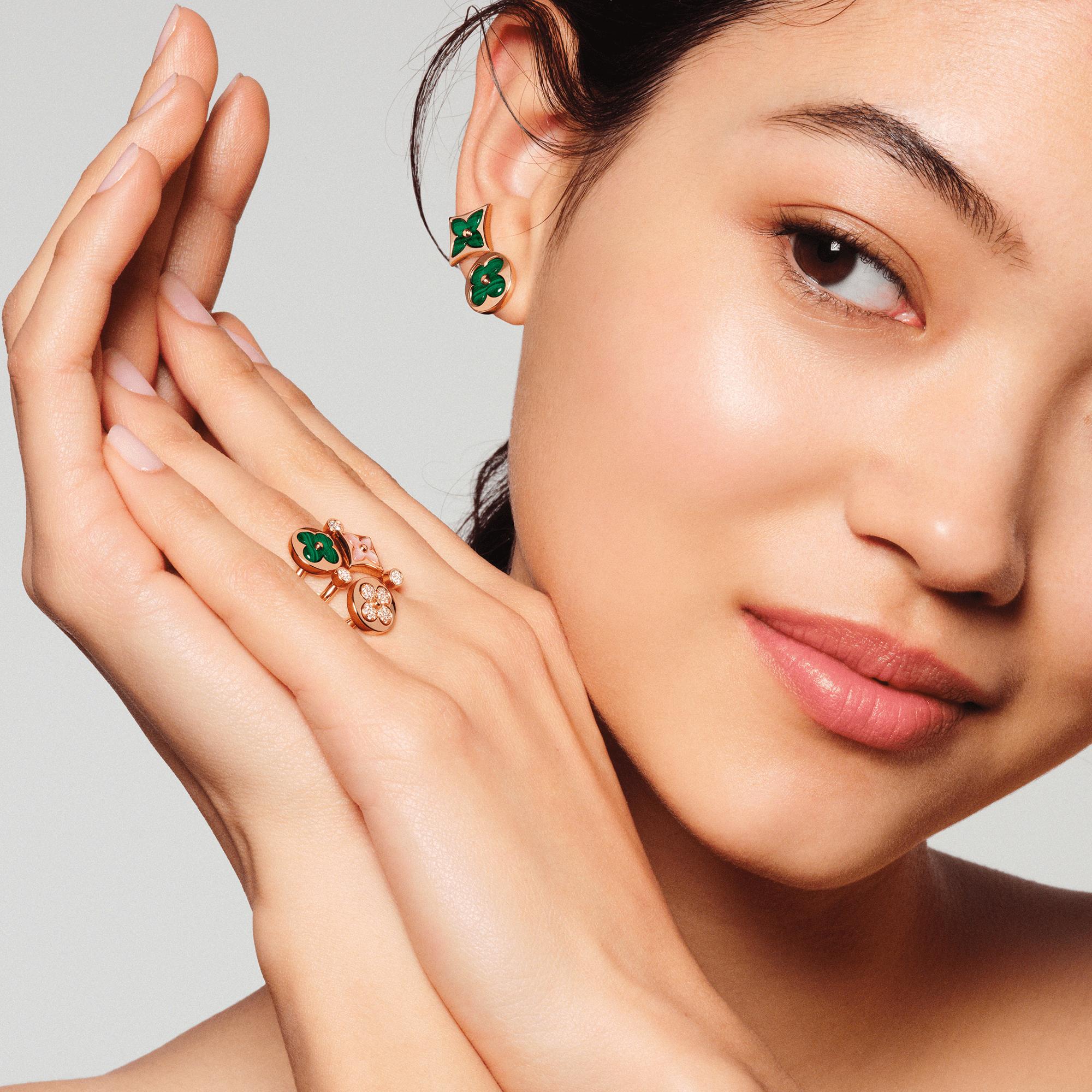Color Blossom Mini Sun Ring, Roségold, Malachit und Diamant  Schmuck Kategorien Alle Schmuckstücke | LOUIS VUITTON (Zoom)