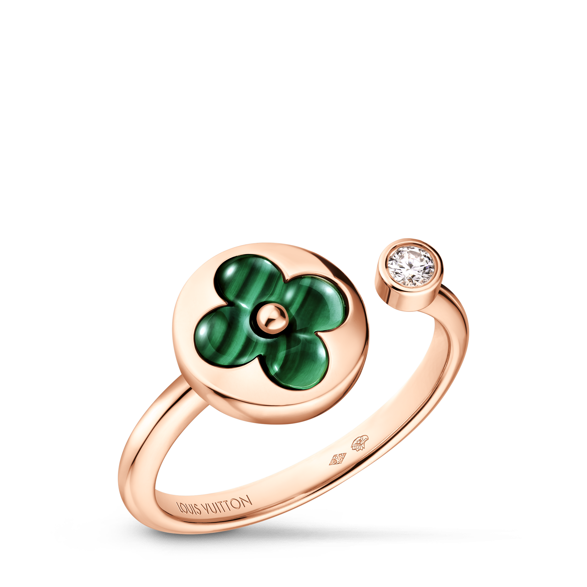 Color Blossom Mini Sun Ring, Roségold, Malachit und Diamant  Schmuck Kategorien Alle Schmuckstücke | LOUIS VUITTON (Zoom)
