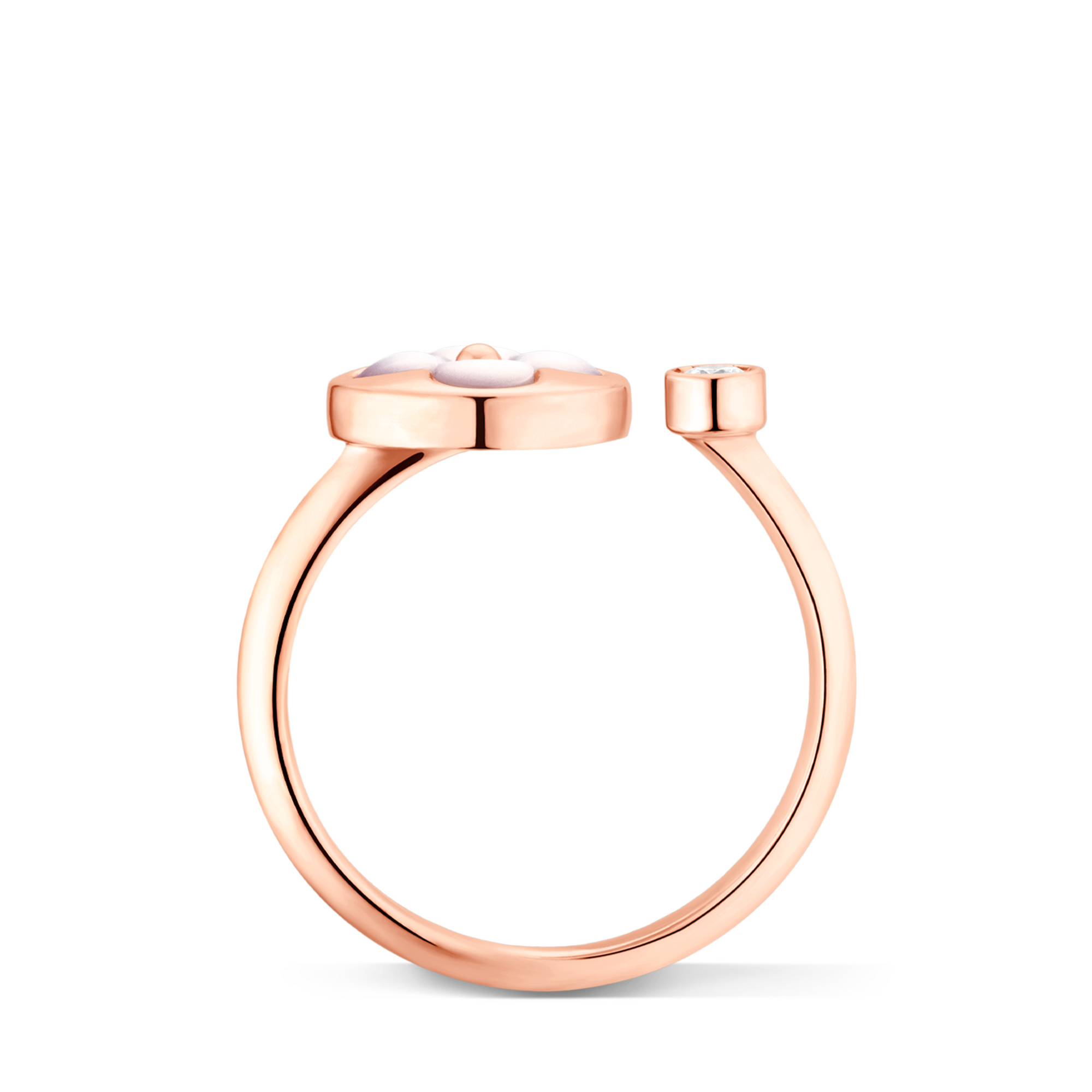 Color Blossom Mini Sun Ring, Roségold, weißes Perlmutt und Diamant  Schmuck Kategorien Alle Schmuckstücke | LOUIS VUITTON (Zoom)