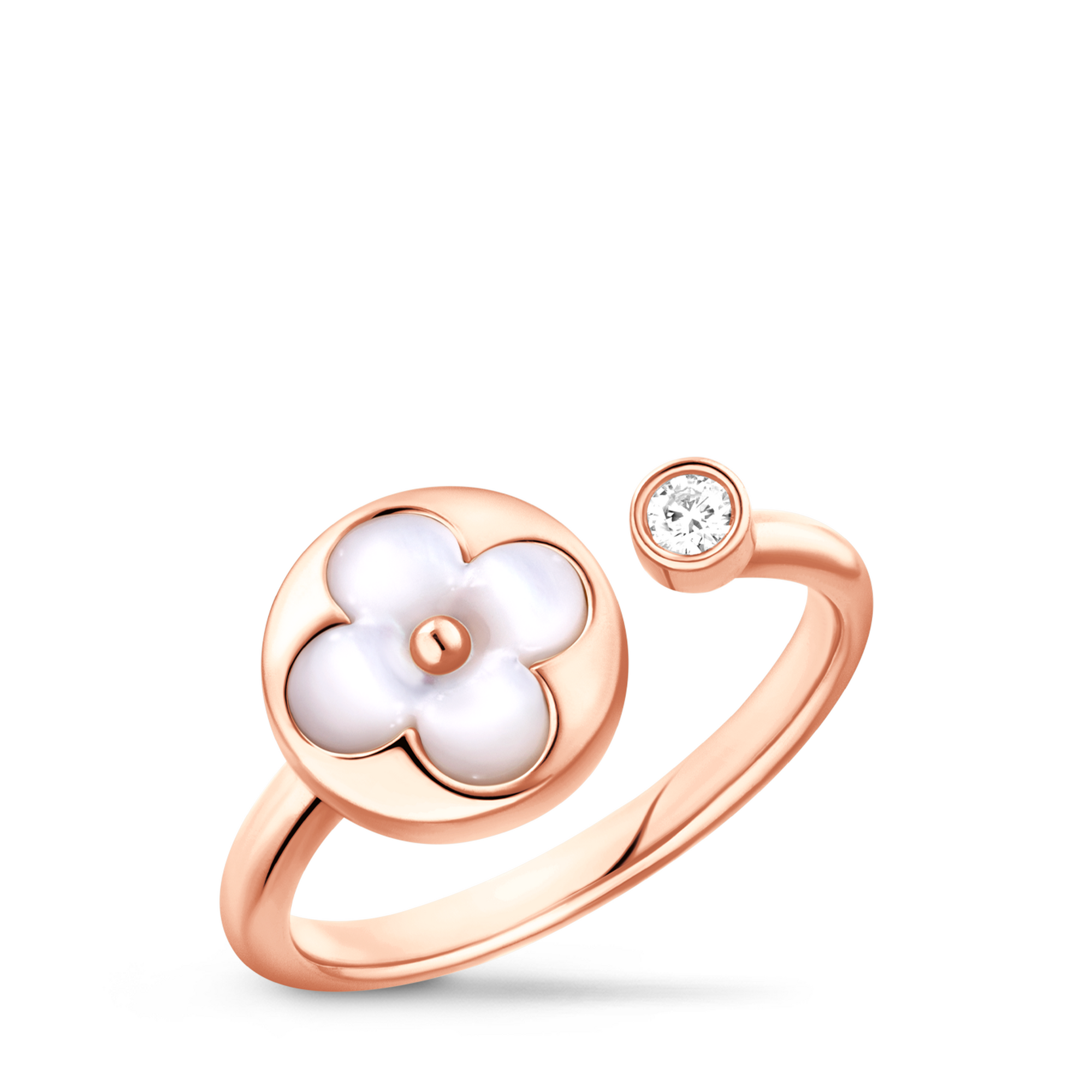 Color Blossom Mini Sun Ring, Roségold, weißes Perlmutt und Diamant  Schmuck Kategorien Alle Schmuckstücke | LOUIS VUITTON (Zoom)