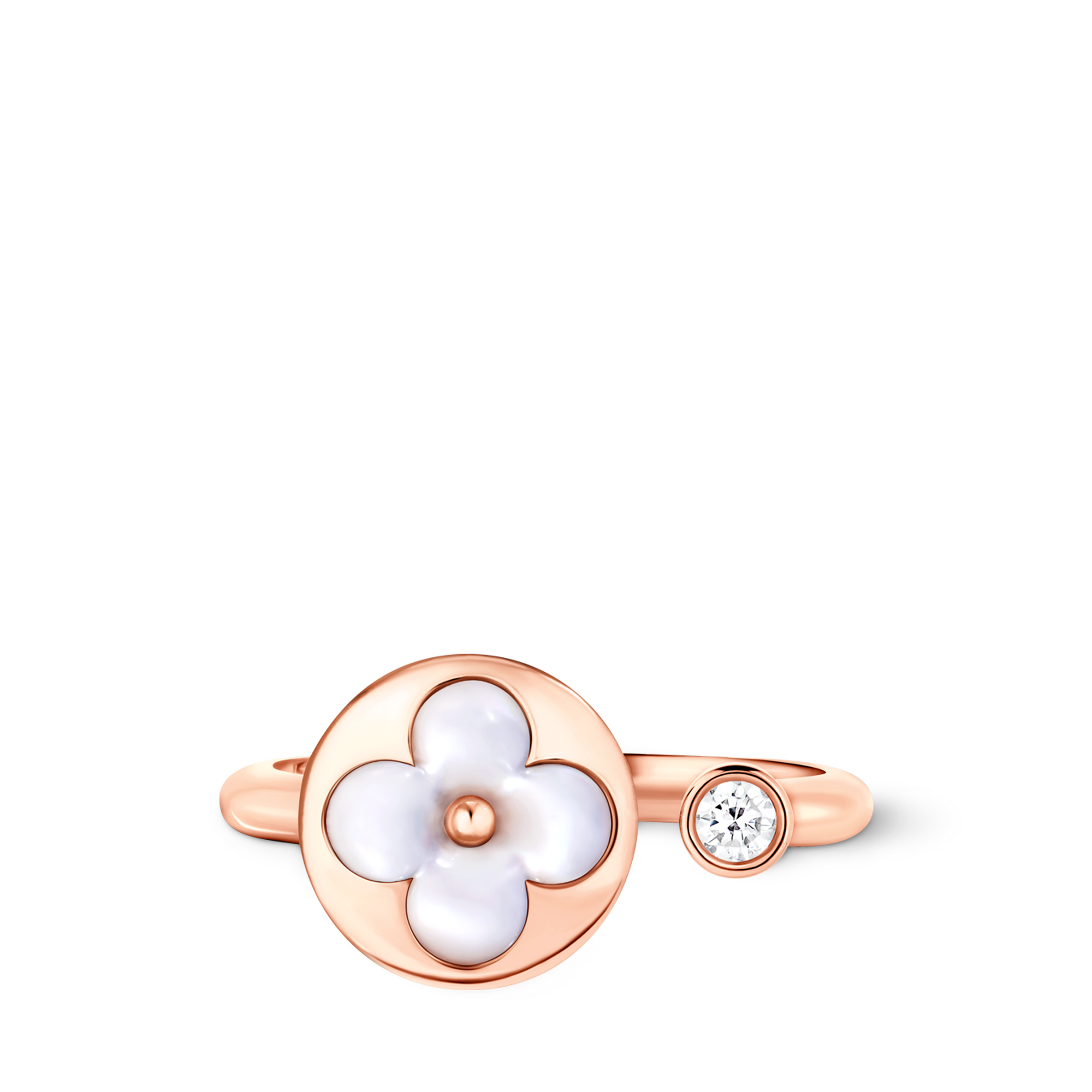 Color Blossom Mini Sun Ring, Roségold, weißes Perlmutt und Diamant  Schmuck Kategorien Alle Schmuckstücke | LOUIS VUITTON (Zoom)