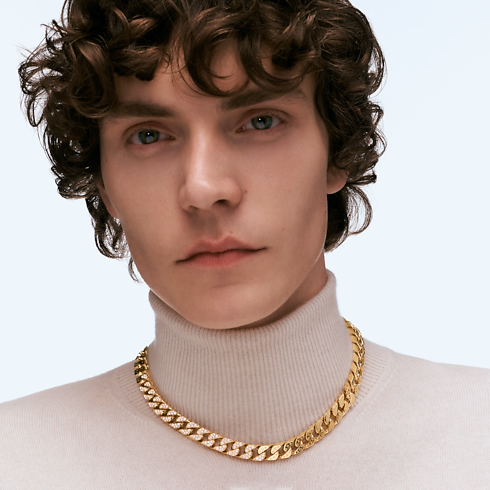 Cuban Chain Halskette, Gelbgold und Diamanten Les Extraordinaires Schmuck Halsketten und Anhänger | LOUIS VUITTON (Zoom)