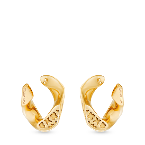 Cuban Chain Ohrringe, Gelbgold und Diamanten Schmuck Kategorien Ohrringe | LOUIS VUITTON (Zoom)