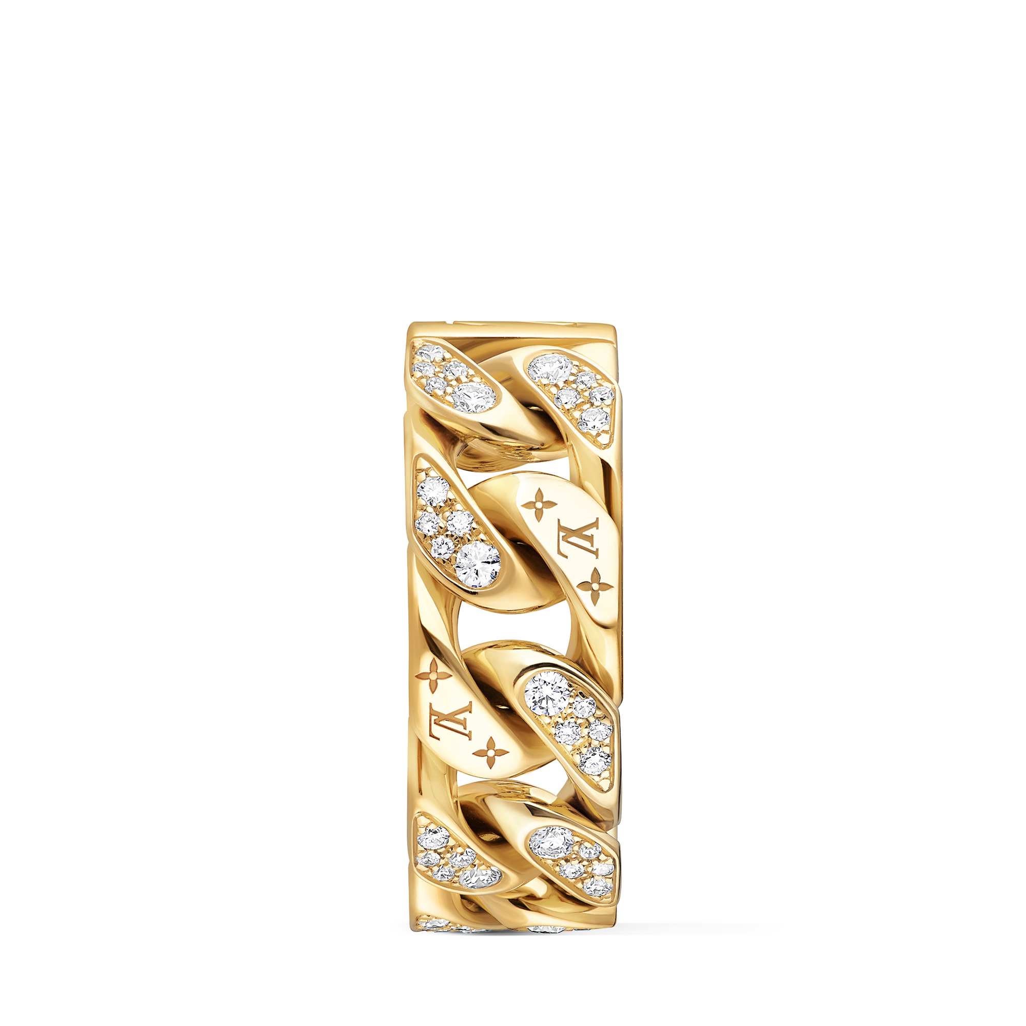 Cuban Chain Ring, Gelbgold und Diamanten  Les Extraordinaires Schmuck Ringe | LOUIS VUITTON (Zoom)