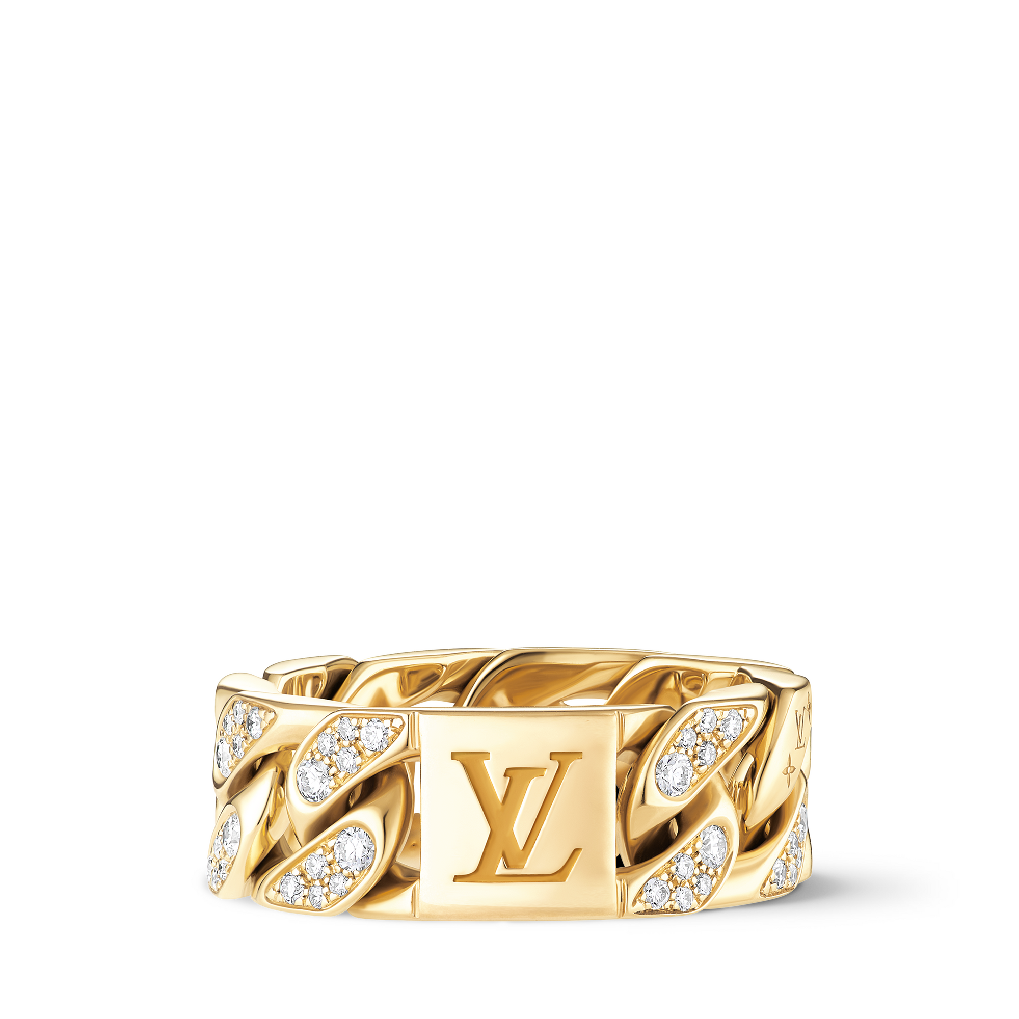 Cuban Chain Ring, Gelbgold und Diamanten  Les Extraordinaires Schmuck Ringe | LOUIS VUITTON (Zoom)