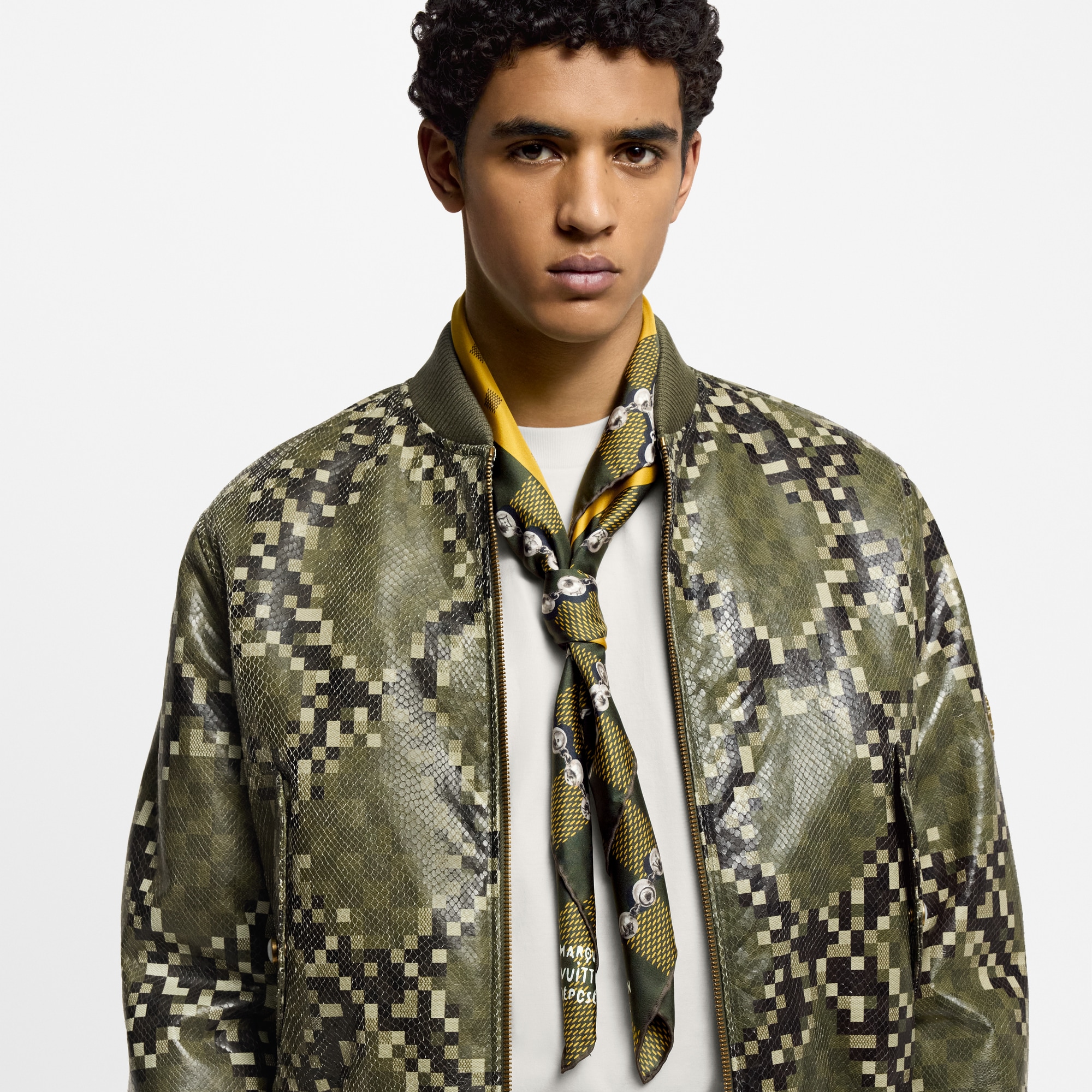 Damier Jewelry Carré aus Seide S00 Herren Accessoires Seidentücher und Bandanas | LOUIS VUITTON (Zoom)