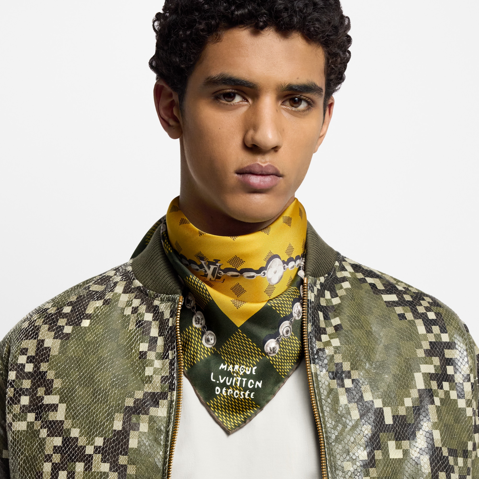 Damier Jewelry Carré aus Seide S00 Herren Accessoires Seidentücher und Bandanas | LOUIS VUITTON (Zoom)