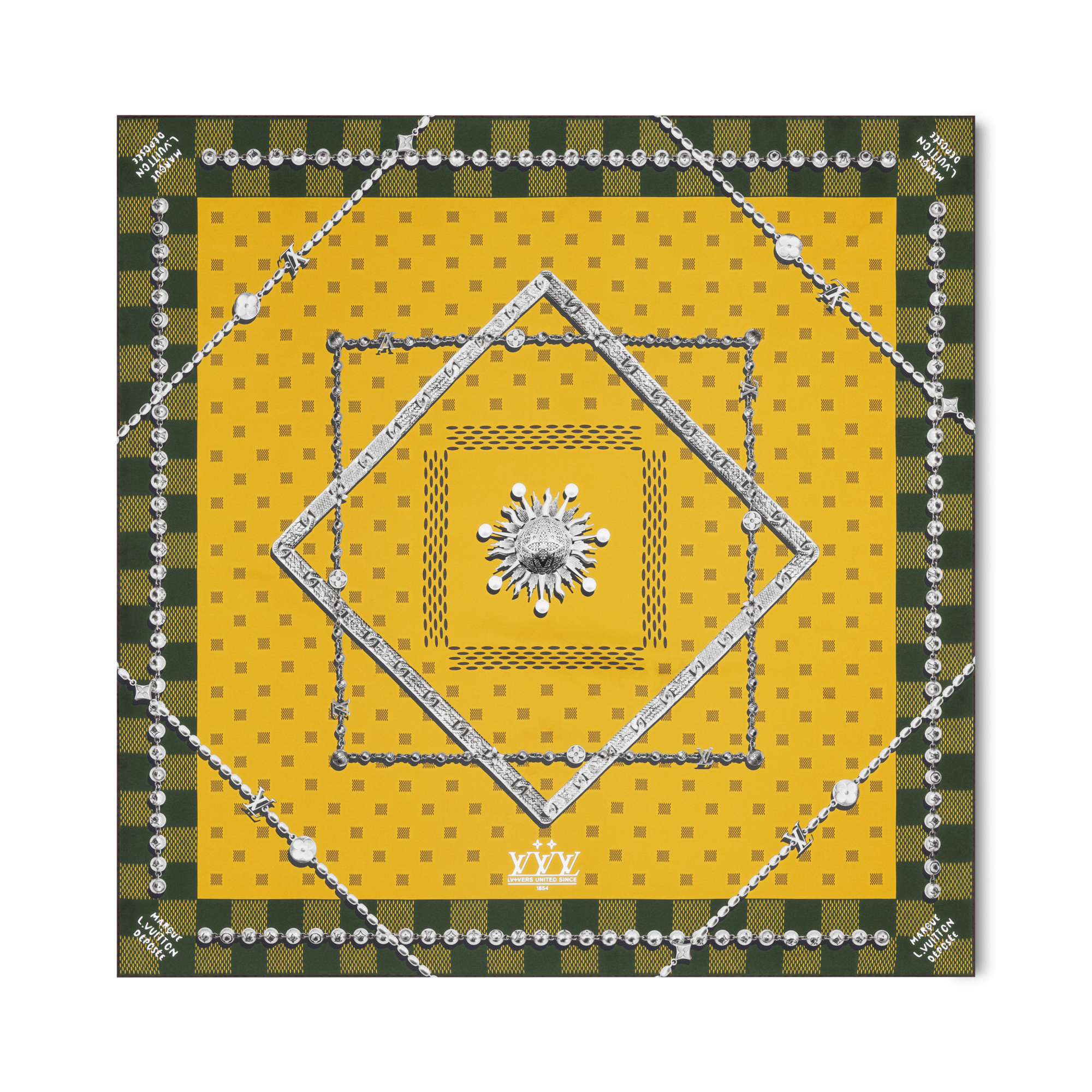 Damier Jewelry Carré aus Seide S00 Herren Accessoires Seidentücher und Bandanas | LOUIS VUITTON (Zoom)