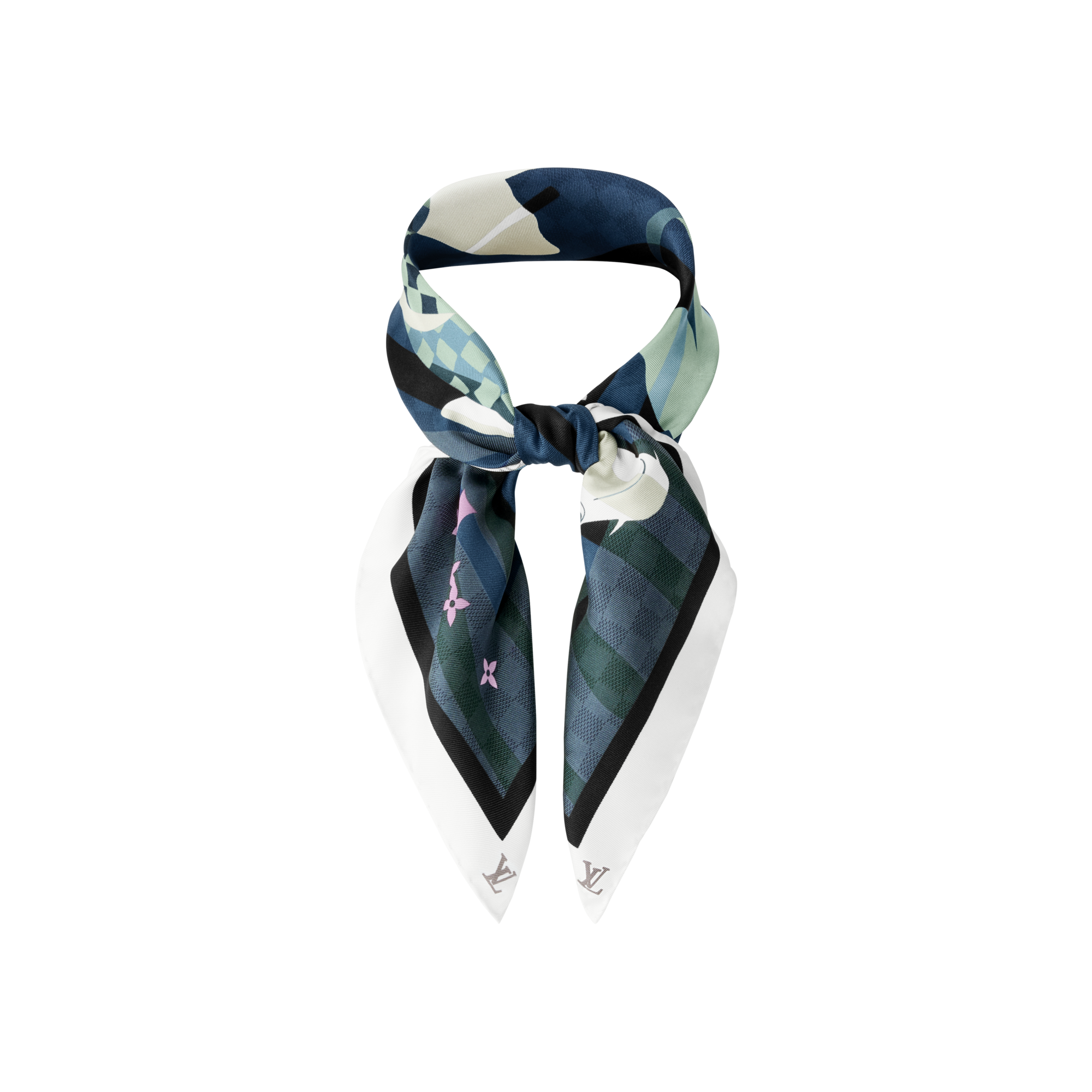 Damier Koi Bandana S00 Herren Accessoires Seidentücher und Bandanas | LOUIS VUITTON (Zoom)