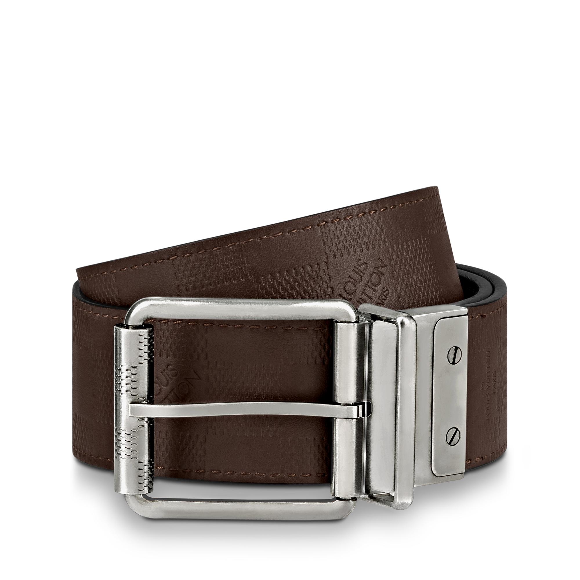 Damier Print Wendegürtel Damier Infini Leder Herren Accessoires Gürtel | LOUIS VUITTON (Zoom)