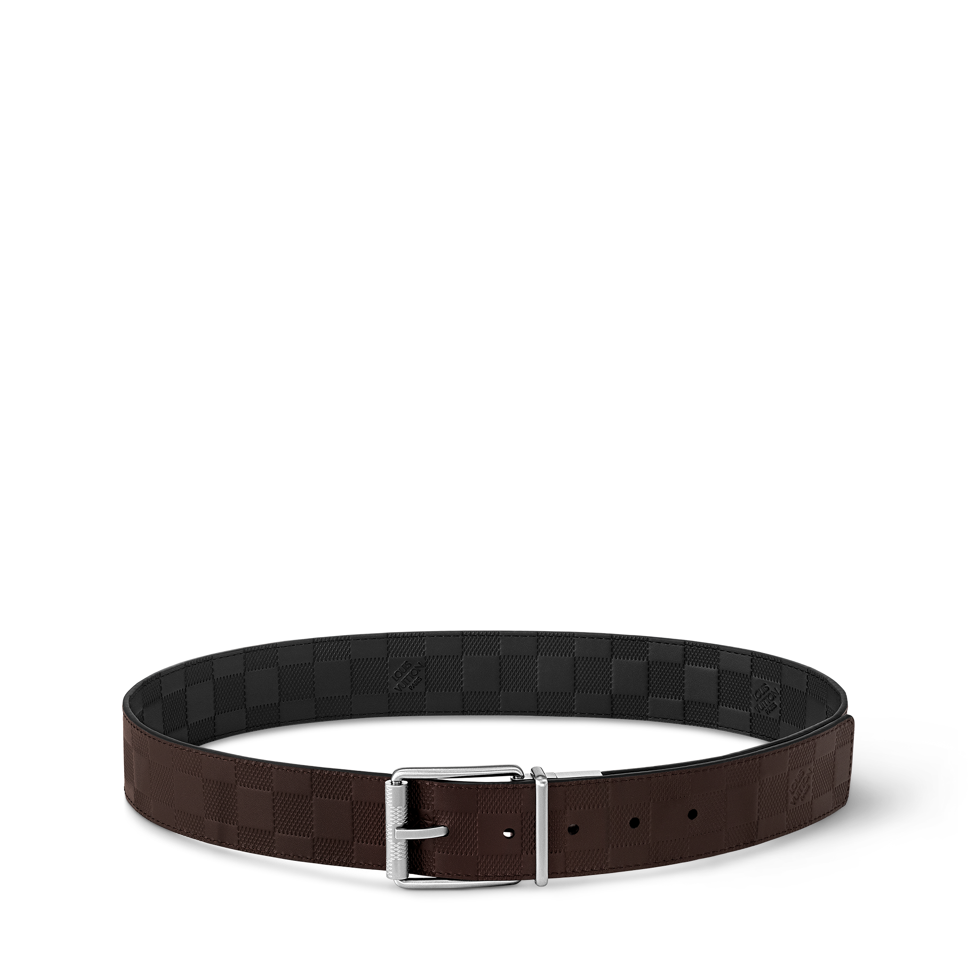 Damier Print Wendegürtel Damier Infini Leder Herren Accessoires Gürtel | LOUIS VUITTON (Zoom)