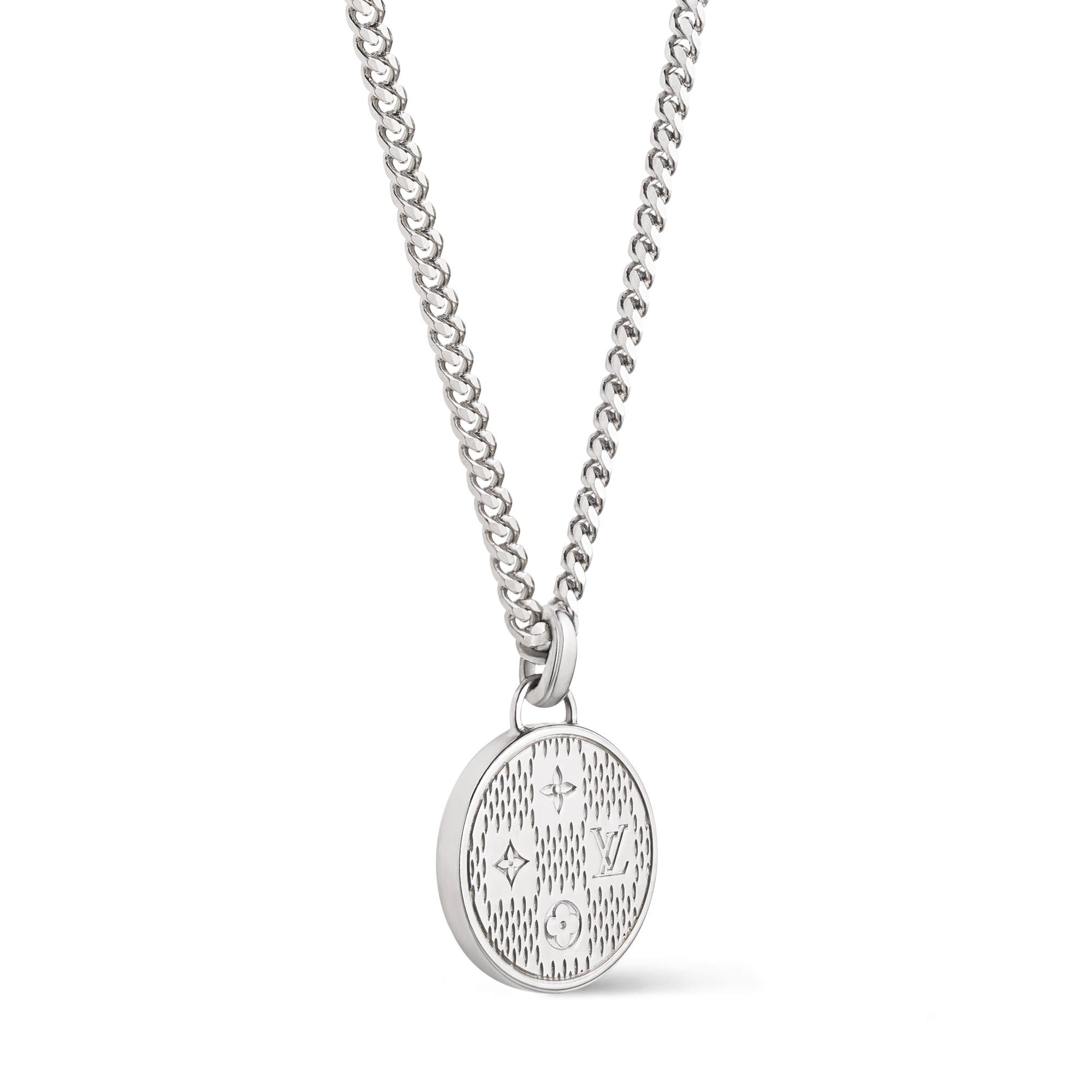 Damier Staples Anhänger mit Halskette S00 Herren Modeschmuck Halsketten und Anhänger | LOUIS VUITTON (Zoom)