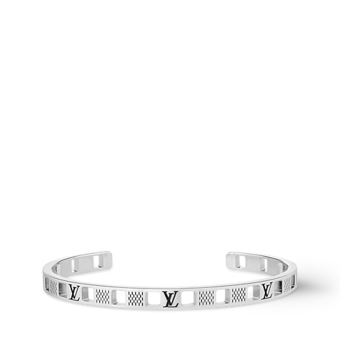 Damier Staples Cut Out Armreif S00 Herren Modeschmuck Armbänder | LOUIS VUITTON (Zoom)
