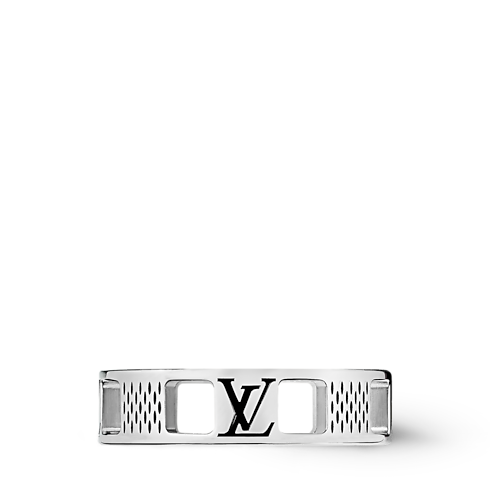 Damier Staples Cut Out Ring S00 Herren Modeschmuck Ringe | LOUIS VUITTON (Zoom)