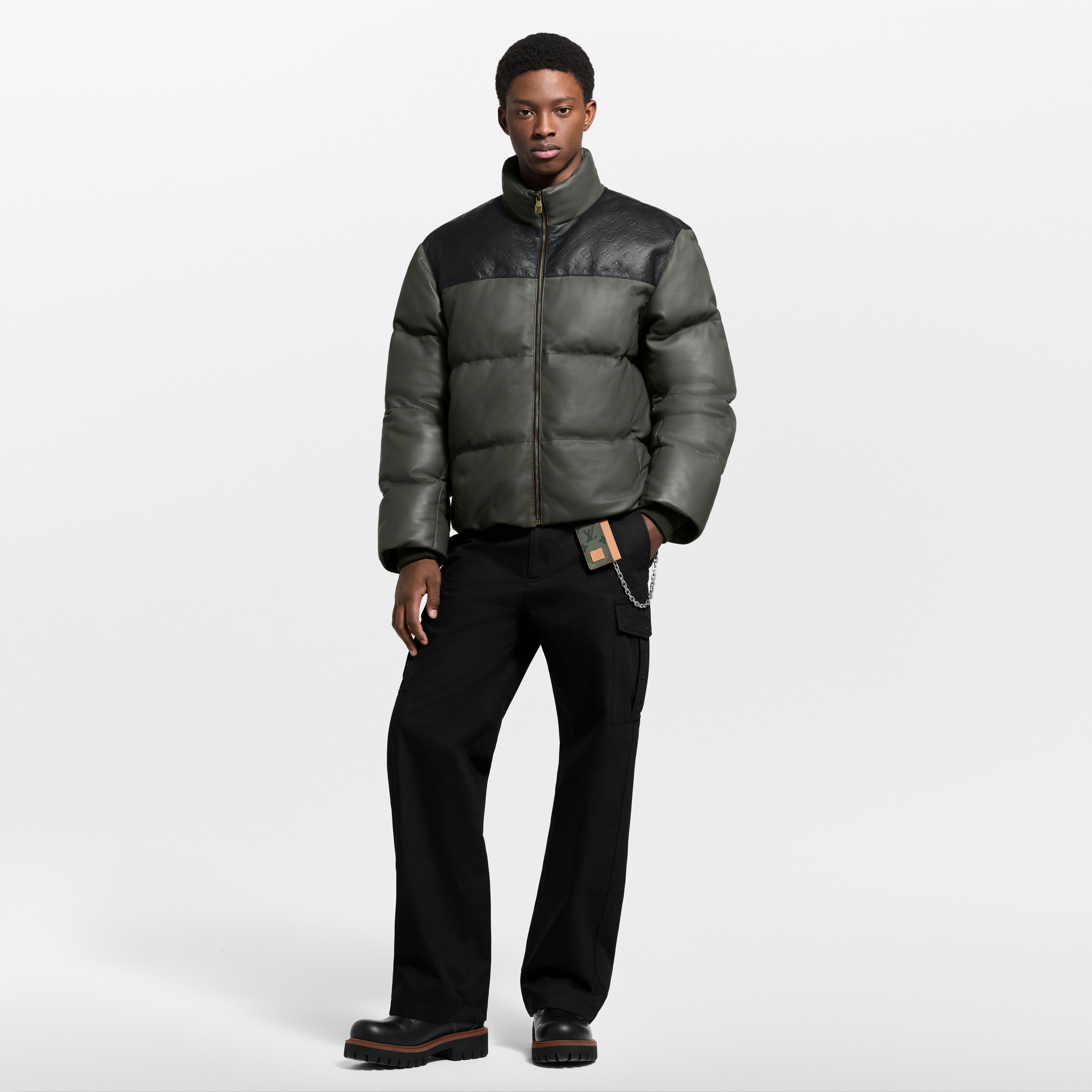 Daunenjacke aus Leder  Herren Ready to Wear Jacken und Mäntel | LOUIS VUITTON (Zoom)