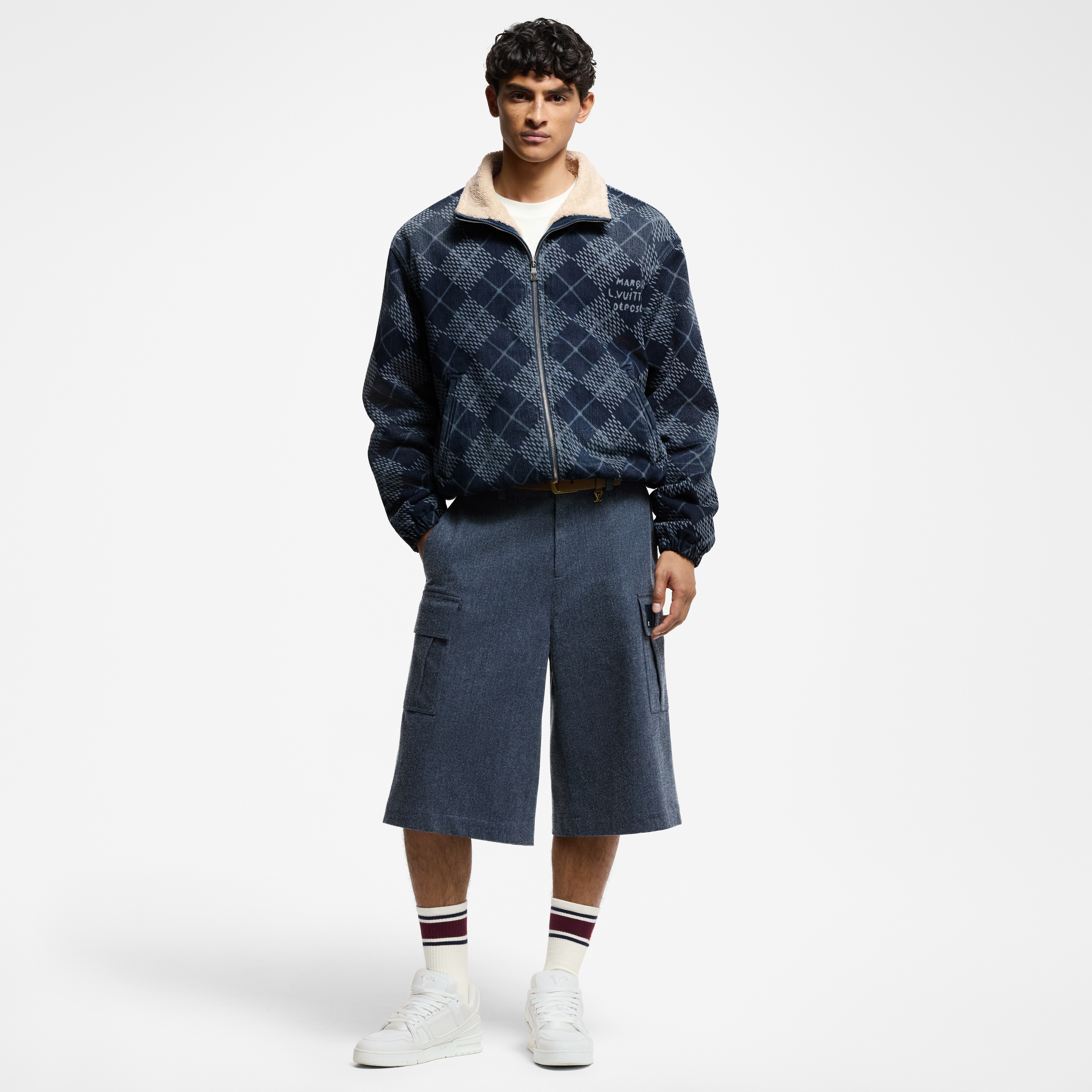 Denim-Blouson mit Fleece  Herren Ready to Wear Jacken und Mäntel | LOUIS VUITTON (Zoom)