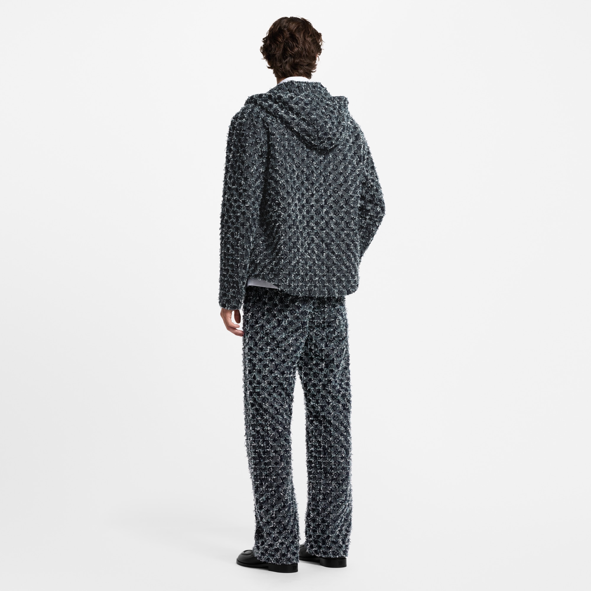 Denim-Hose im Skater-Look mit geflocktem Monogram-Motiv  Herren Ready to Wear Denim | LOUIS VUITTON (Zoom)
