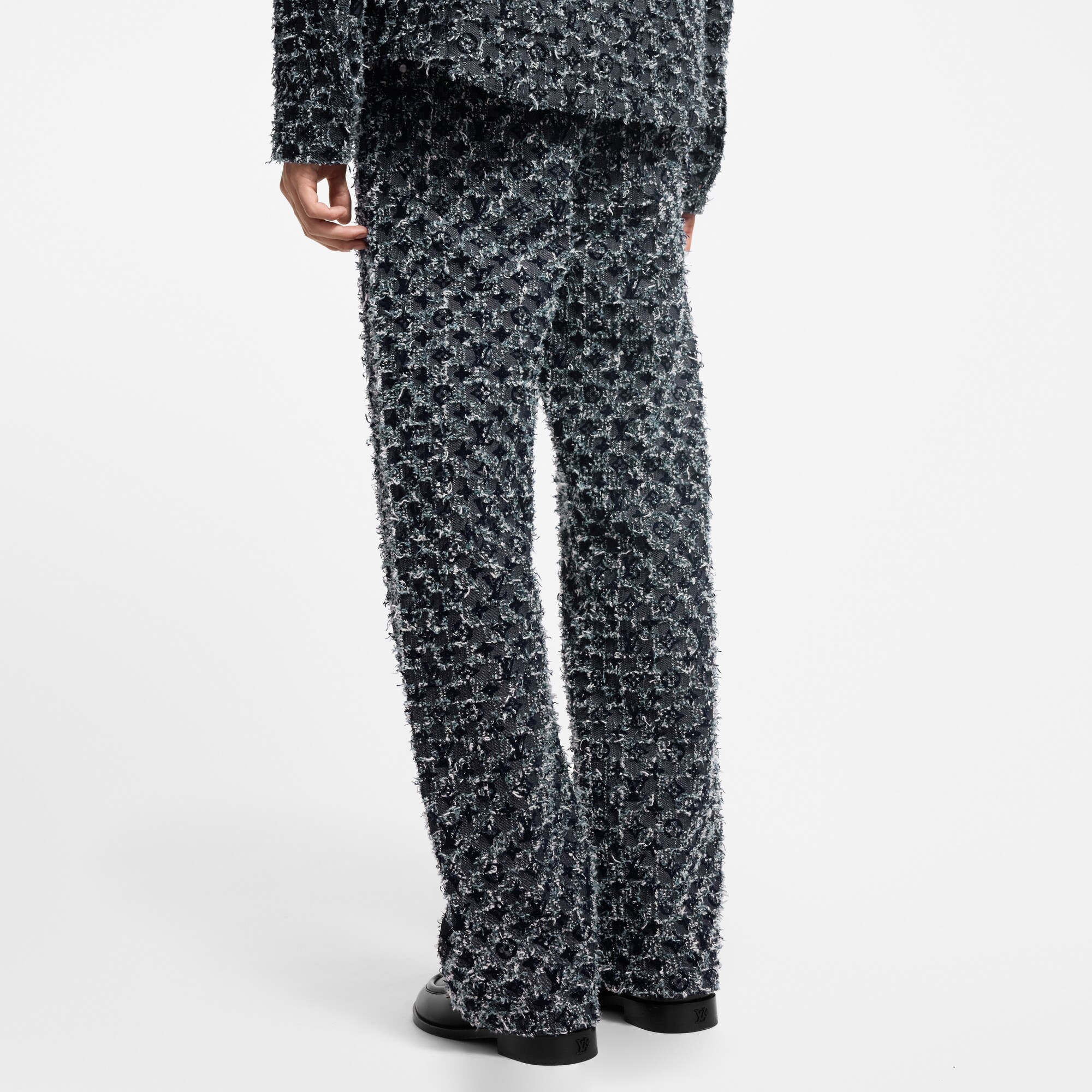 Denim-Hose im Skater-Look mit geflocktem Monogram-Motiv  Herren Ready to Wear Denim | LOUIS VUITTON (Zoom)