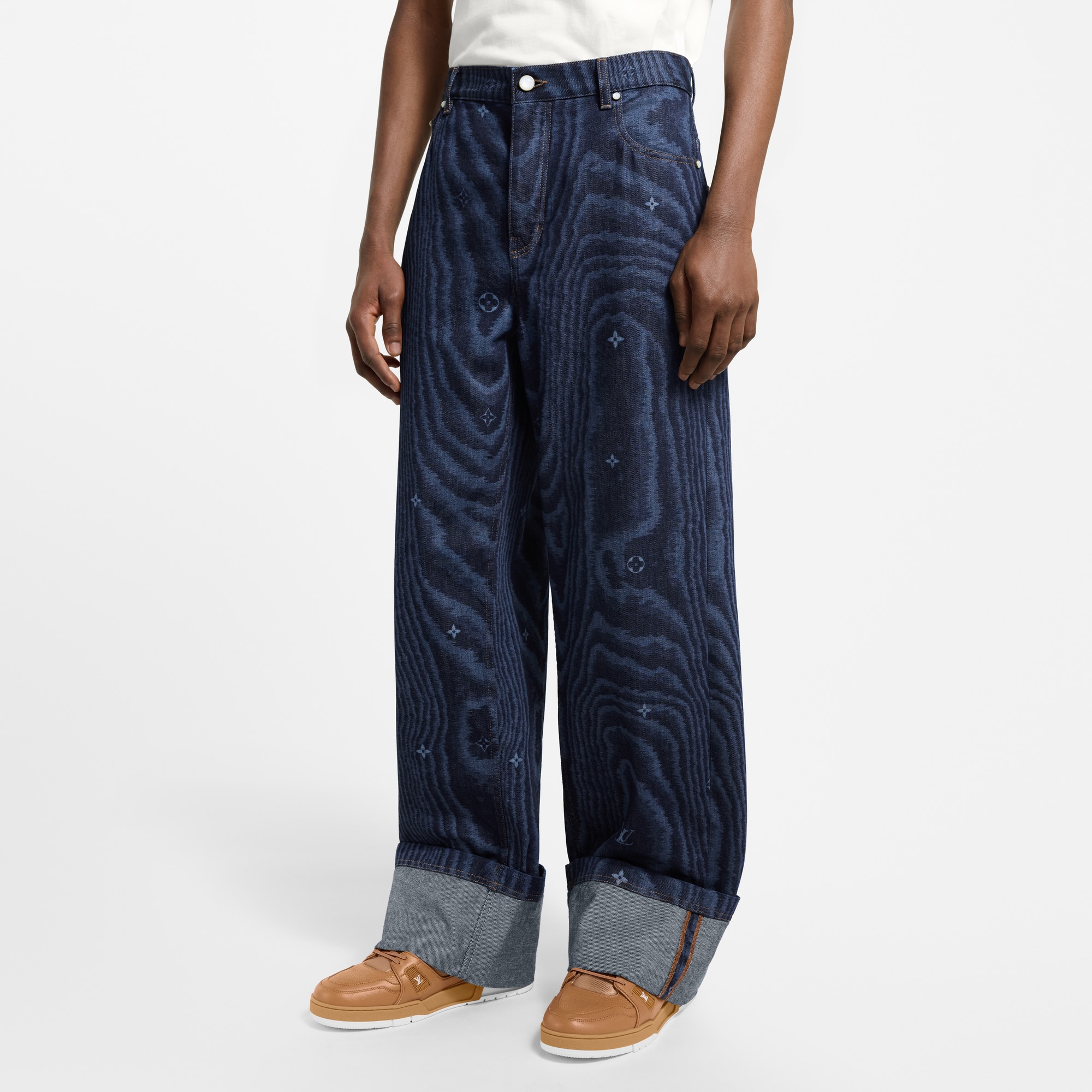 Denim-Hose im Skater-Look mit Überschlag  Herren Ready to Wear Denim | LOUIS VUITTON (Zoom)