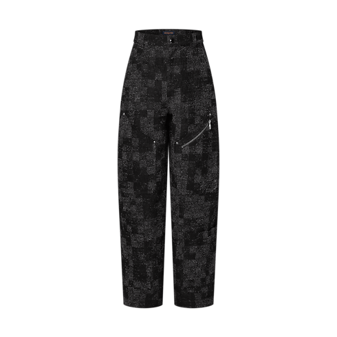 Denim-Hose im Workwear-Stil mit Bouclette-Details Herren Ready to Wear Denim | LOUIS VUITTON (Zoom)