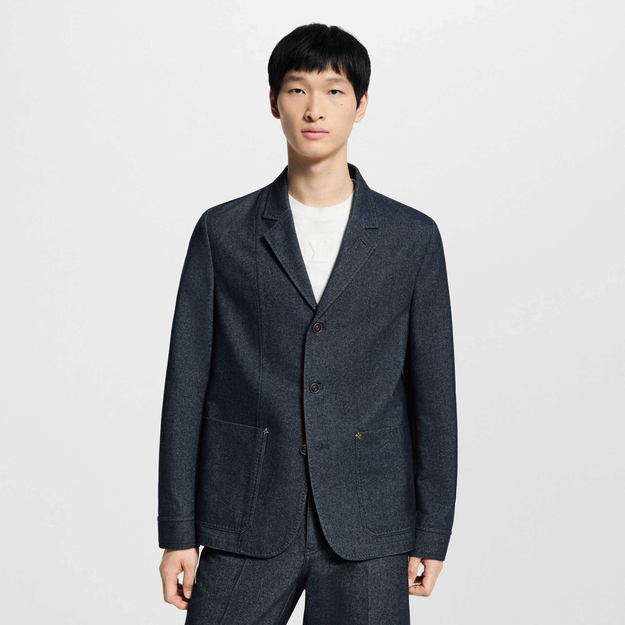 Denim-Jackett aus einem Kaschmirgemisch  Herren Ready to Wear Sakkos und Jacketts | LOUIS VUITTON (Zoom)