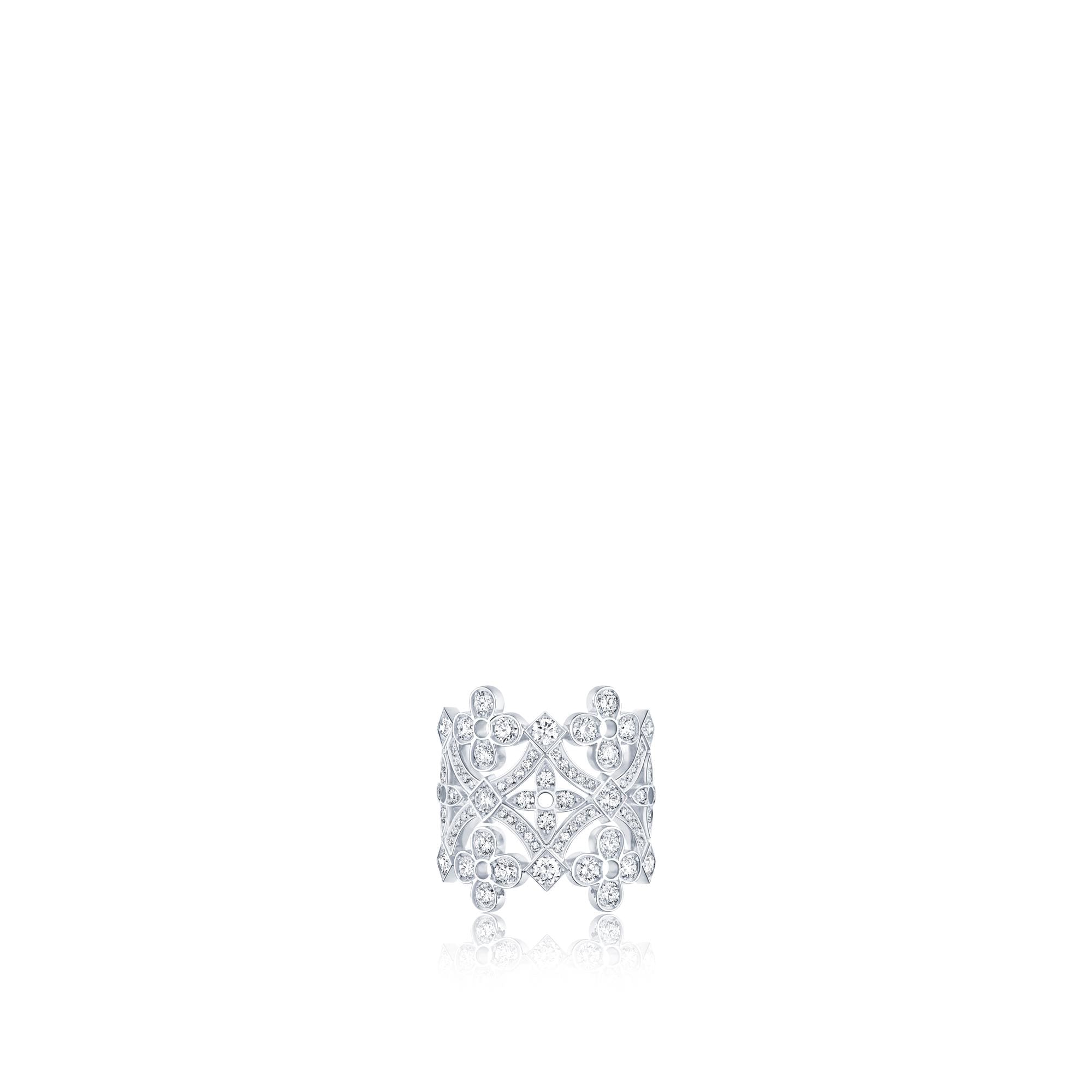 Dentelle großer Ring, Weißgold und Diamanten  Schmuck Kategorien Alle Schmuckstücke | LOUIS VUITTON (Zoom)