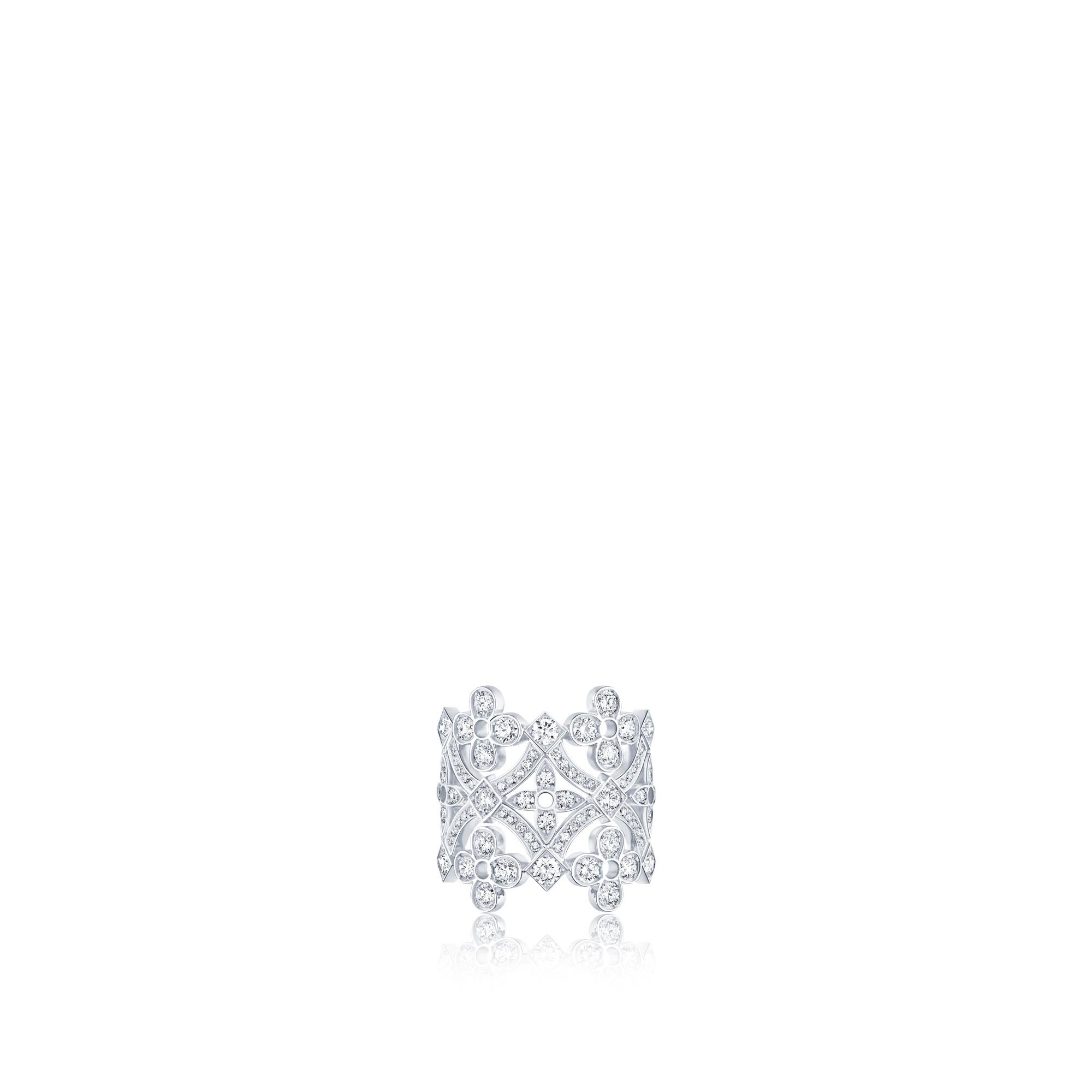 Dentelle großer Ring, Weißgold und Diamanten  Schmuck Kategorien Alle Schmuckstücke | LOUIS VUITTON (Zoom)