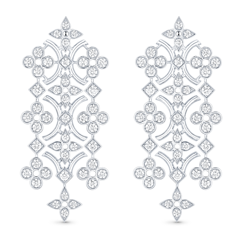 Dentelle Masterpiece Ohrringe, Weißgold und Diamanten Schmuck Kategorien Alle Schmuckstücke | LOUIS VUITTON (Zoom)