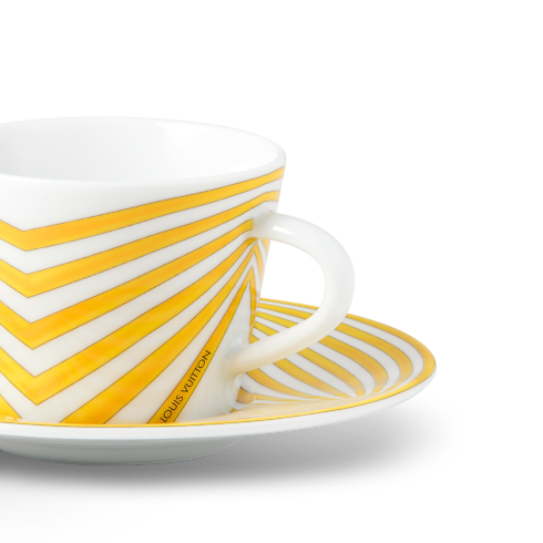 Dolce Vita Set mit 2 Kaffeetassen und Untertassen Trunks, Reisen und Wohnen Wohnen und Art of Dining Art of Dining | LOUIS VUITTON (Zoom)