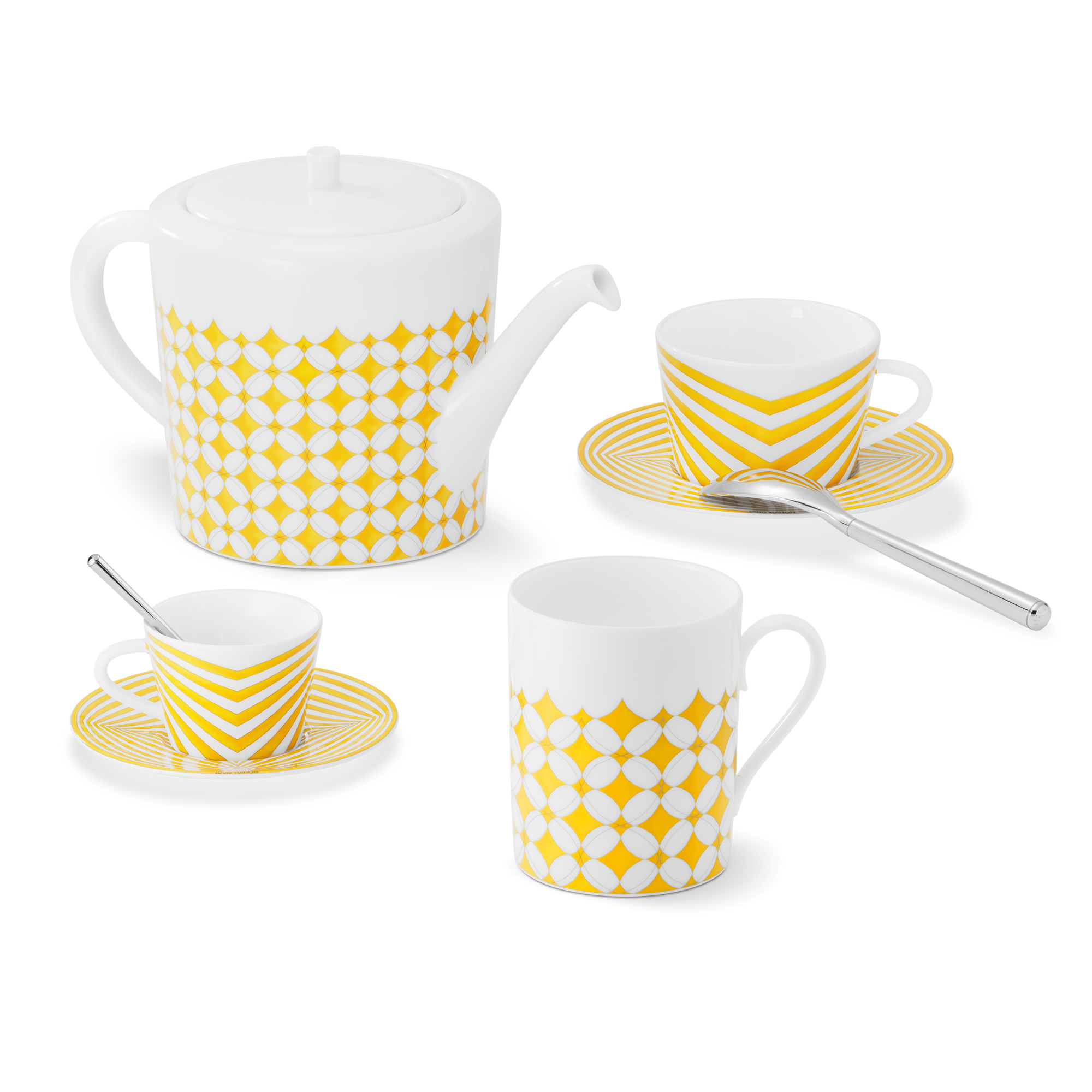Dolce Vita Set mit 2 Kaffeetassen und Untertassen  Trunks, Reisen und Wohnen Wohnen und Art of Dining Art of Dining | LOUIS VUITTON (Zoom)