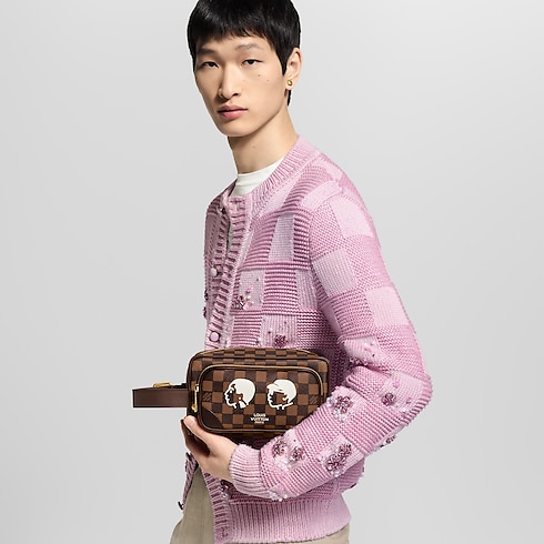 Dopp Kit Damier Ebene Canvas Herren Reisegepäck Reiseaccessoires | LOUIS VUITTON (Zoom)