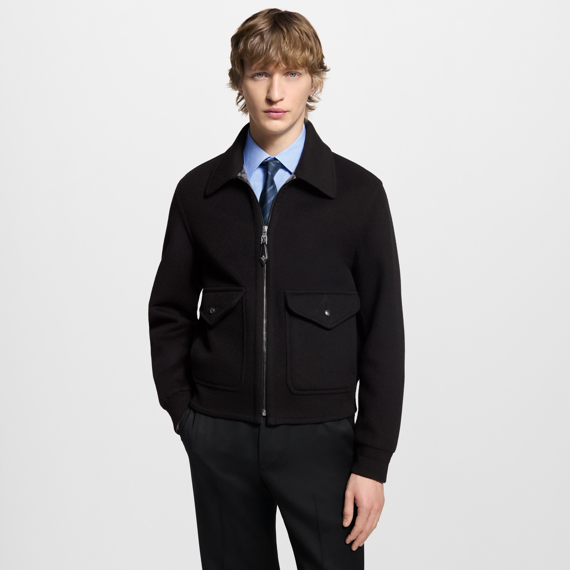Double Face Blouson aus Wolle und Seide  Herren Ready to Wear Jacken und Mäntel | LOUIS VUITTON (Zoom)