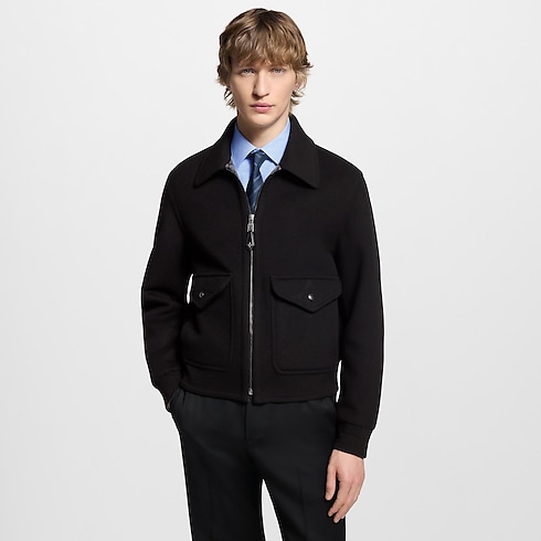 Double Face Blouson aus Wolle und Seide Herren Ready to Wear Jacken und Mäntel | LOUIS VUITTON (Zoom)