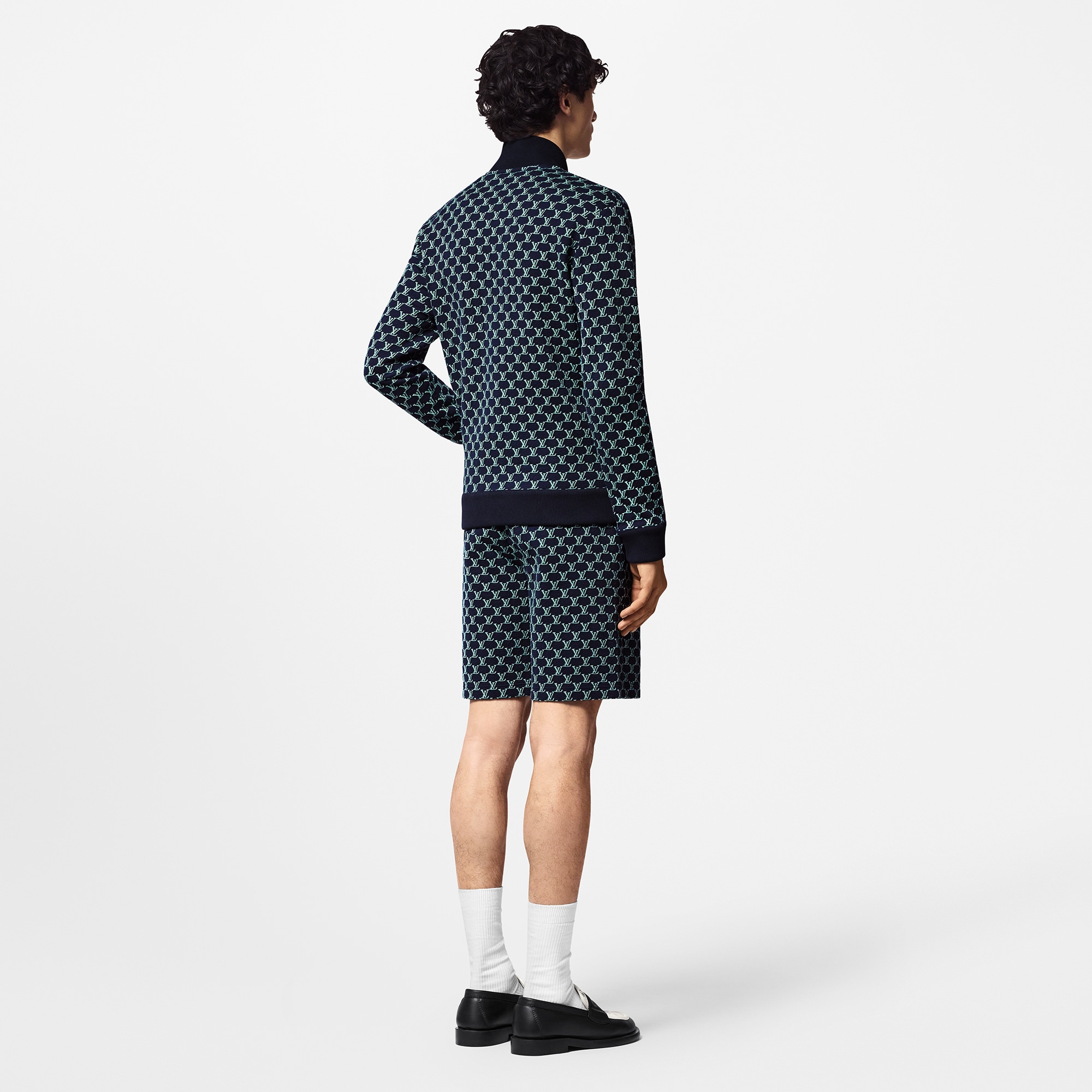 Double Face Bomberjacke aus Baumwolljersey  Herren Ready to Wear Vollständige Ready to Wear | LOUIS VUITTON (Zoom)