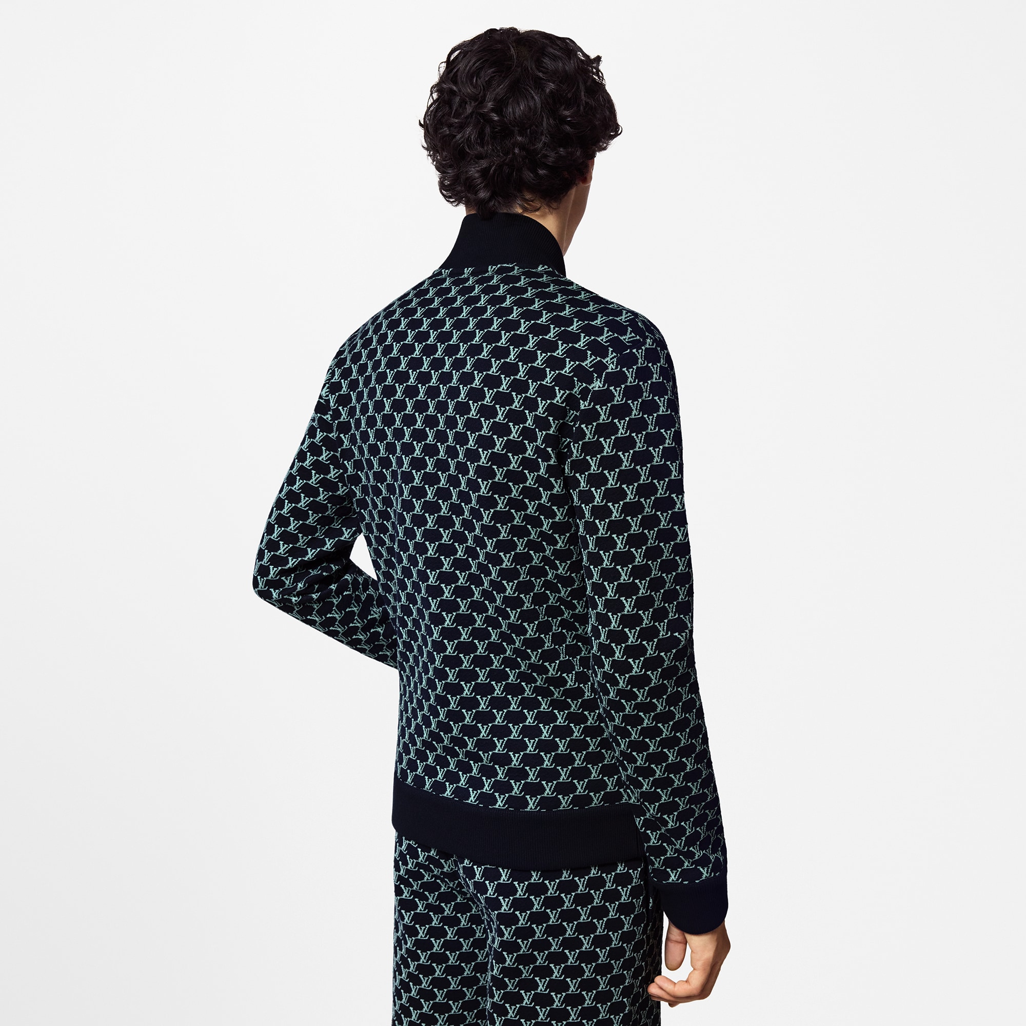 Double Face Bomberjacke aus Baumwolljersey  Herren Ready to Wear Vollständige Ready to Wear | LOUIS VUITTON (Zoom)