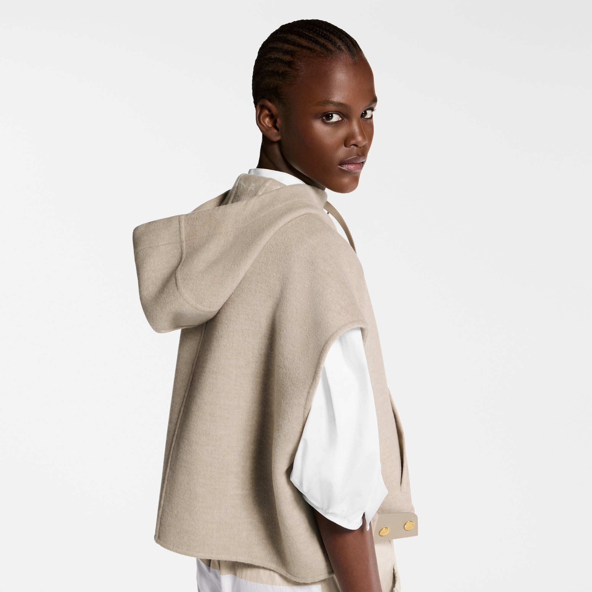 Double Face Jacke mit offenen Ärmeln  Damen Ready to Wear Mäntel und Jacken | LOUIS VUITTON (Zoom)